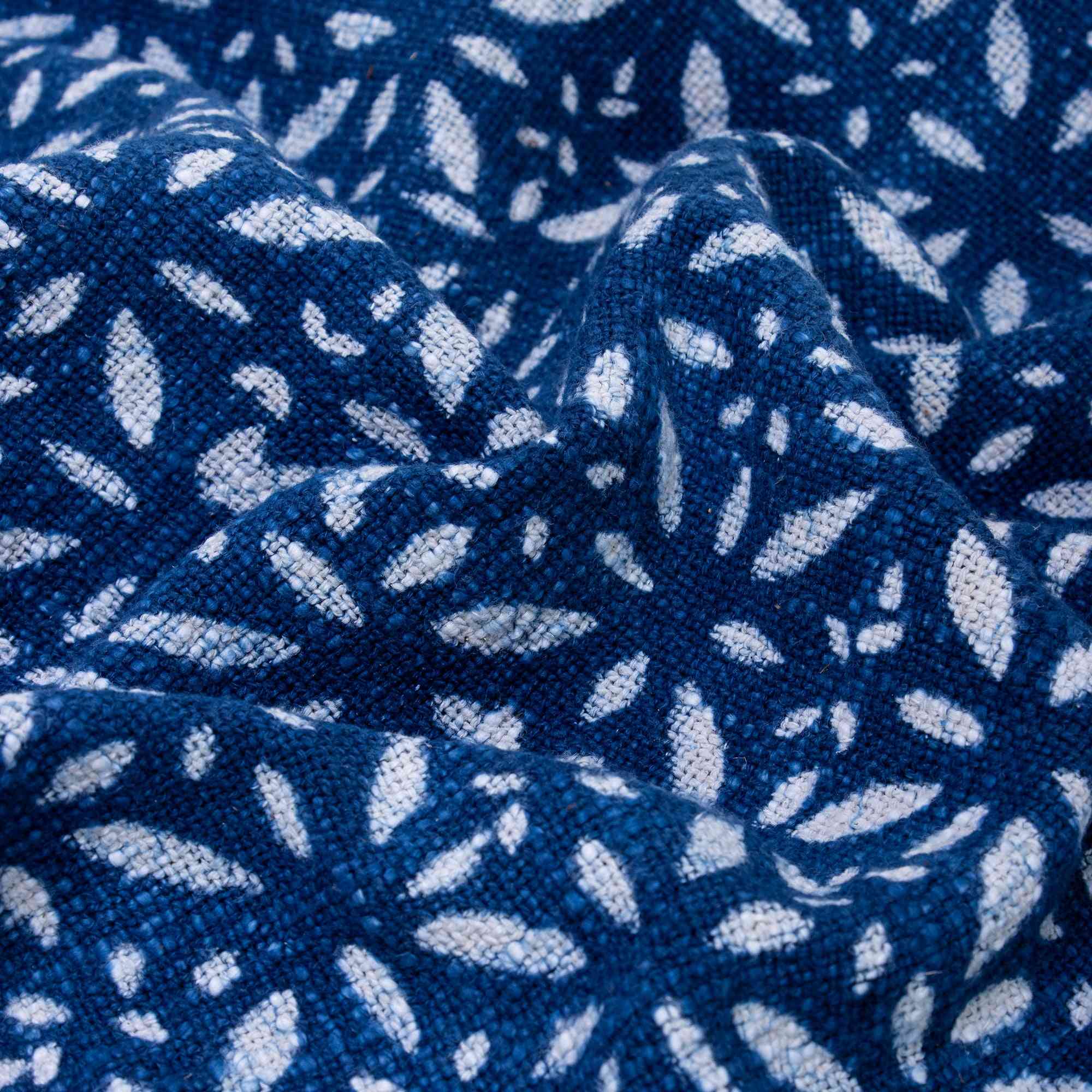 Stylish Sofa Indigo Cotton Outdoor Throw Blanket For Living Room