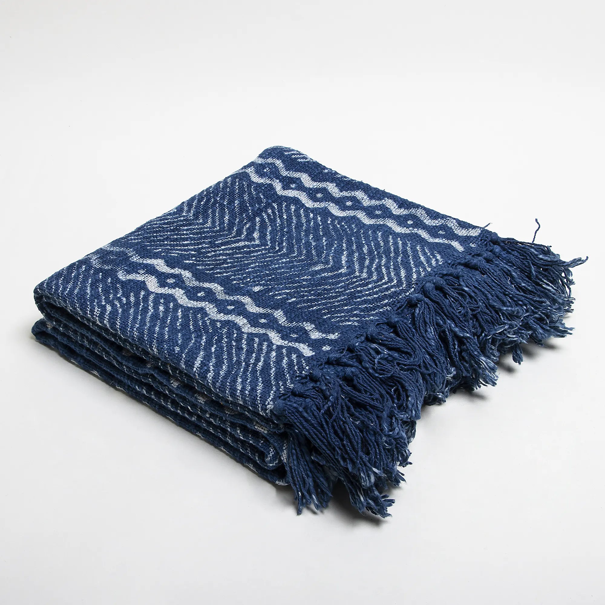 Indigo Blue Soft Best Throw Blanket For Home Decor Online