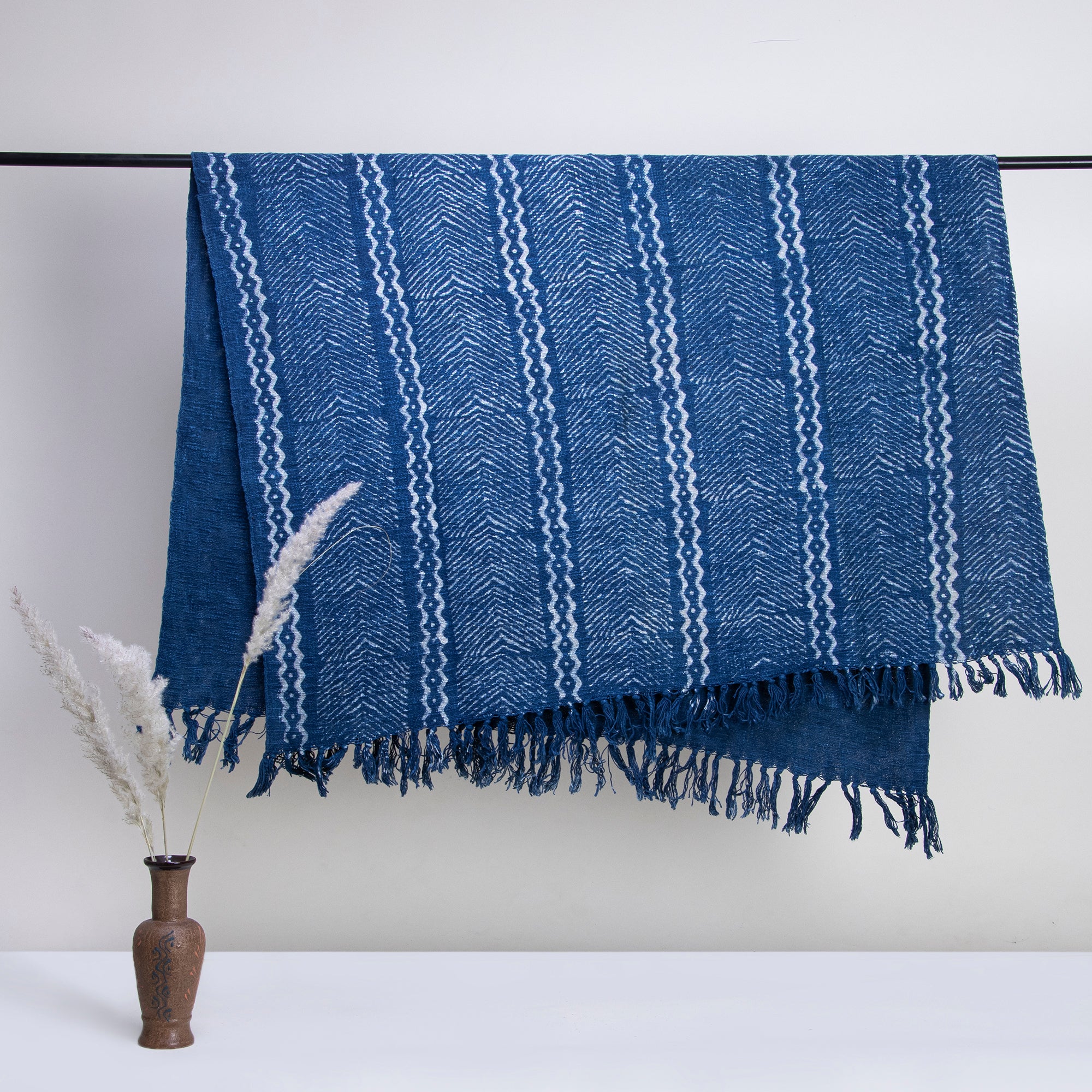 Indigo Blue Soft Best Throw Blanket For Home Decor Online