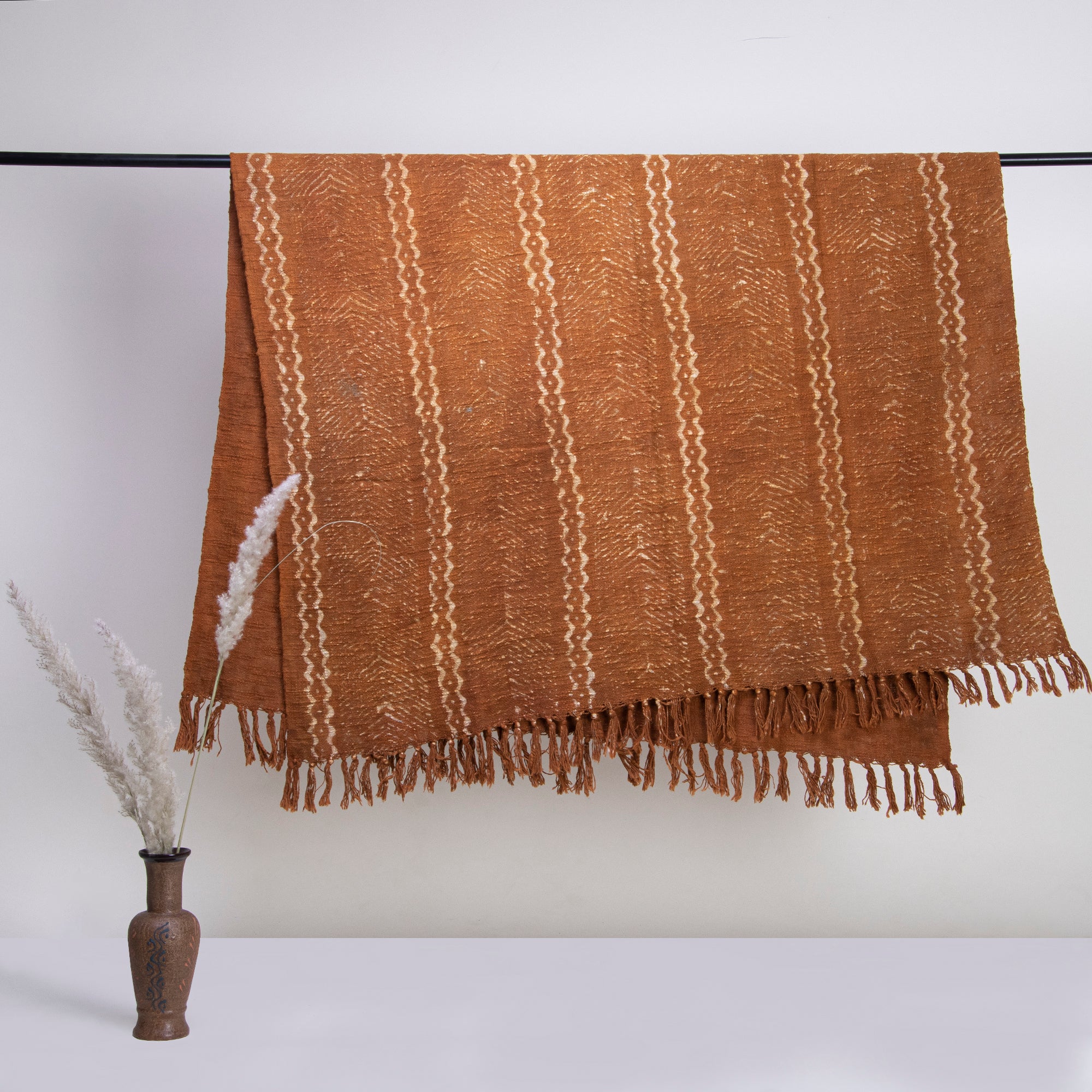 Throw Blankets Handmade Brown Color Pure Cotton Online