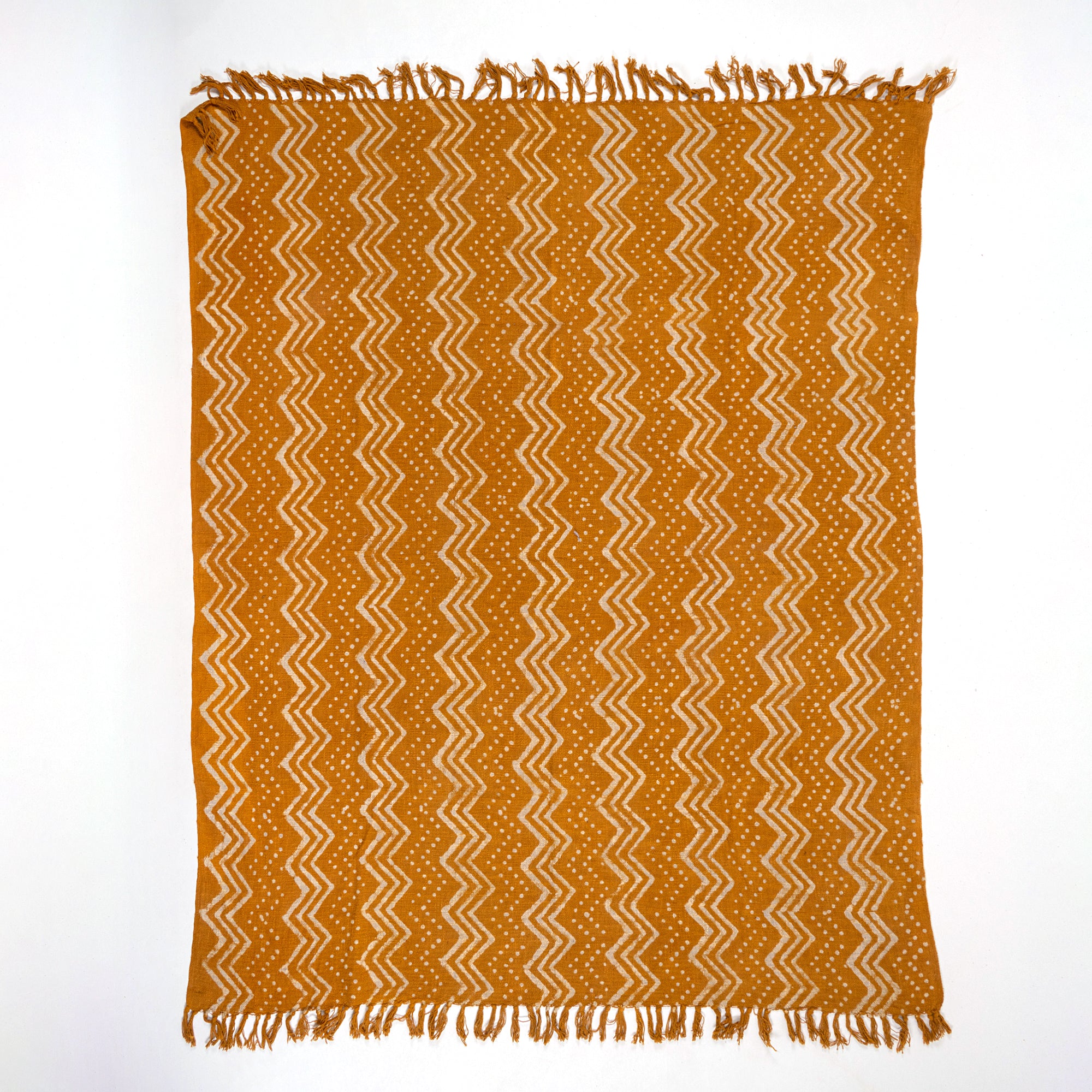 Yellow Handmade Cotton Sofa Modern Throw Blanket Online