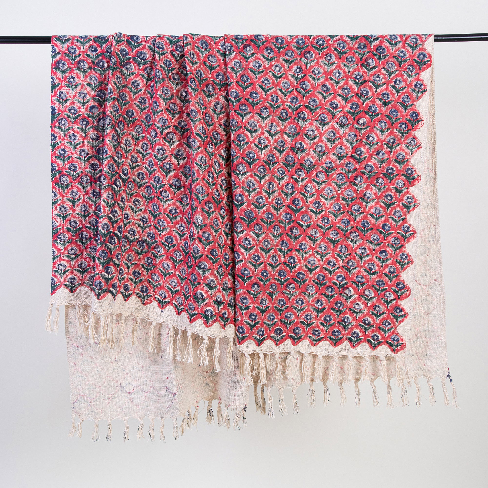 Red Floral Living Room Couch Best Throw Blankets Online