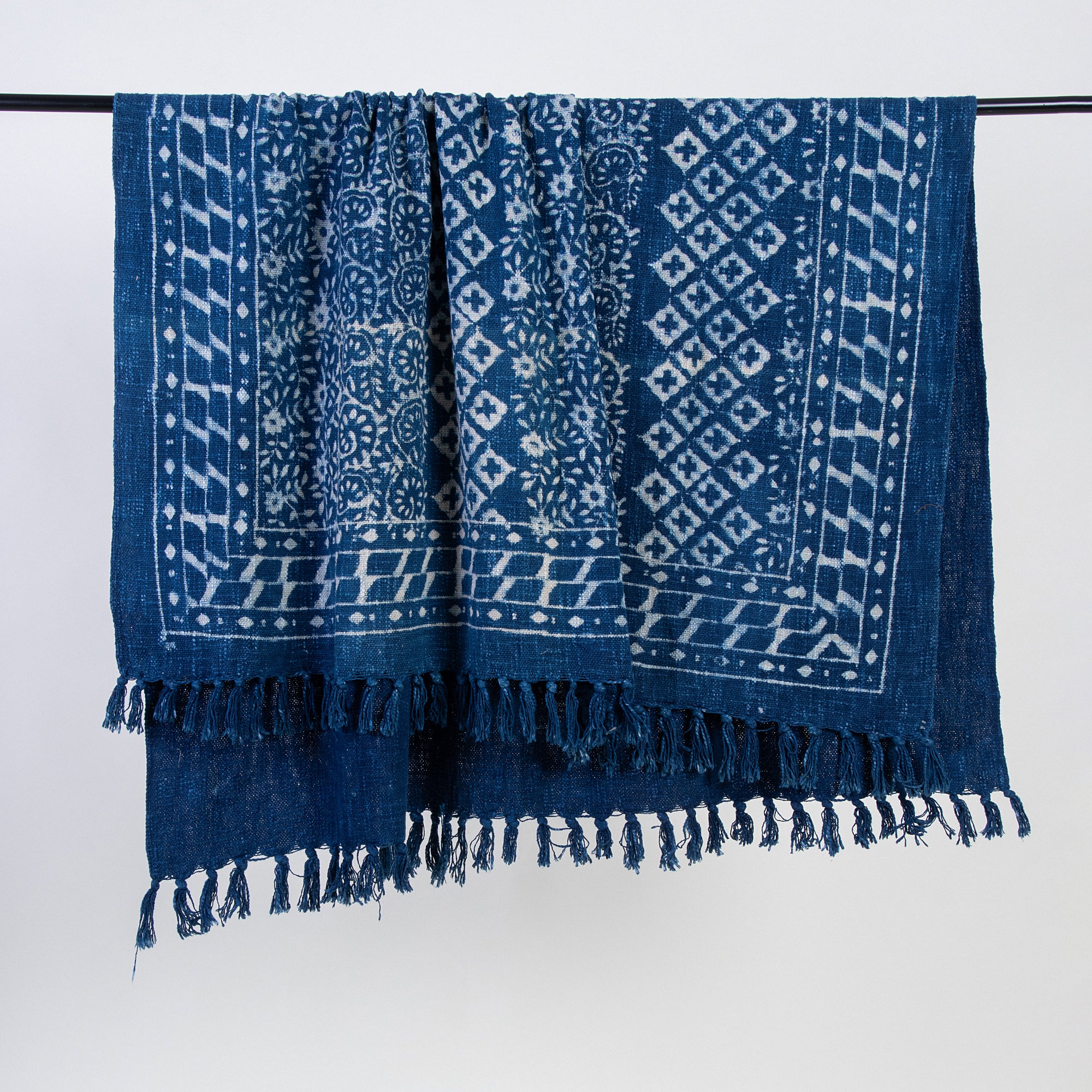Blue Soft Throw Blanket For LIving Room