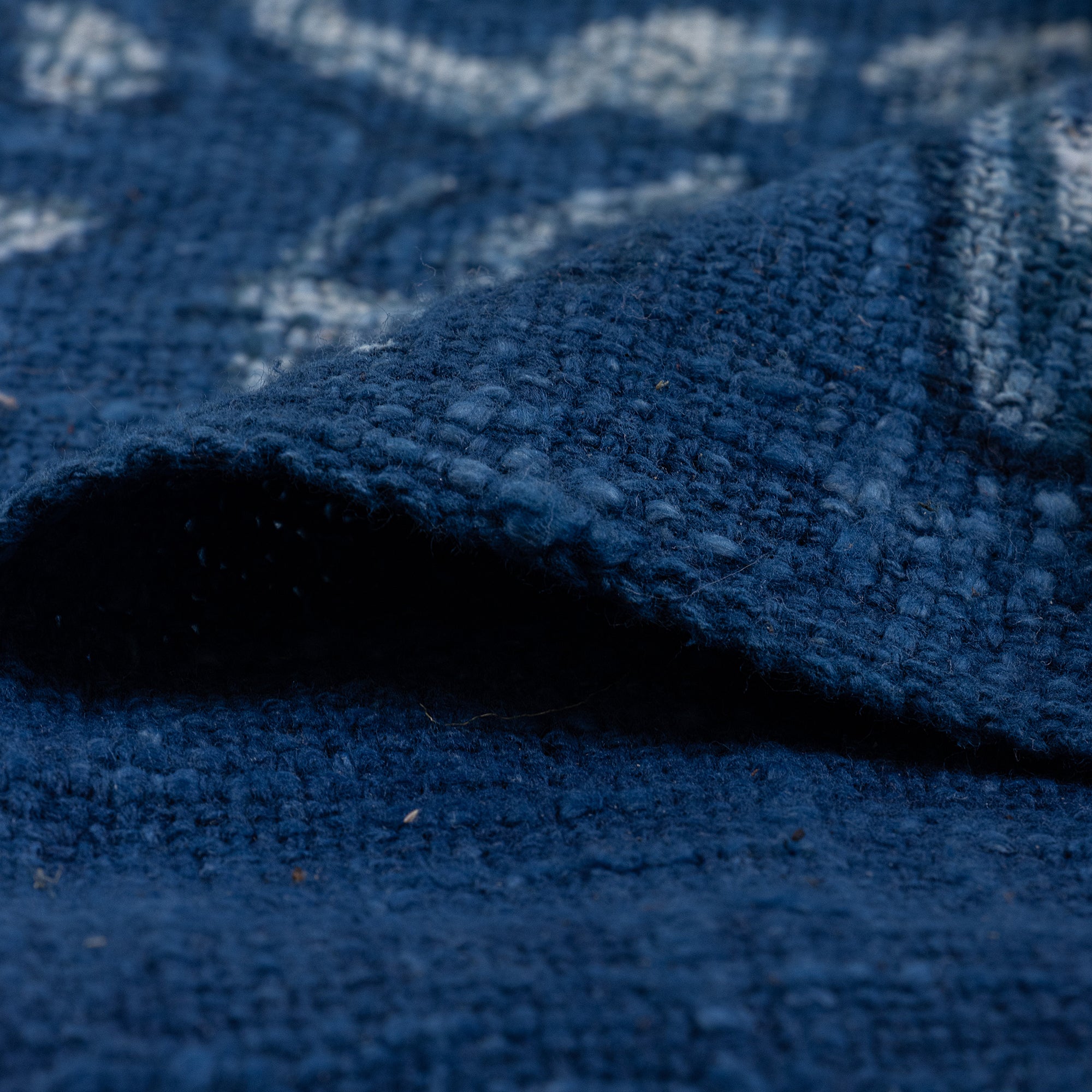 Home Decor Hand Block Bird Neutral Throw Blanket