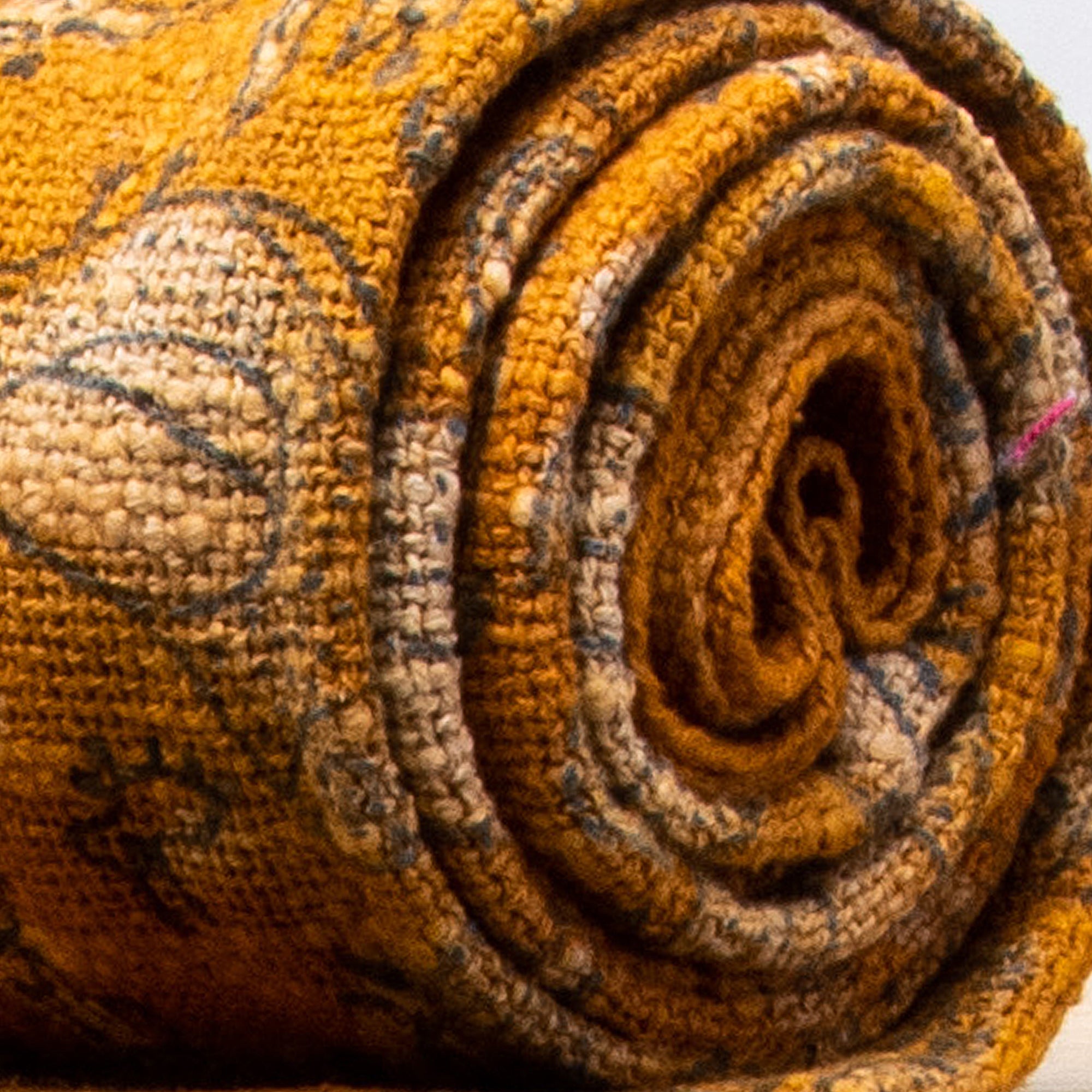 Soft Throw Blanket Mustard Yellow Bird Online