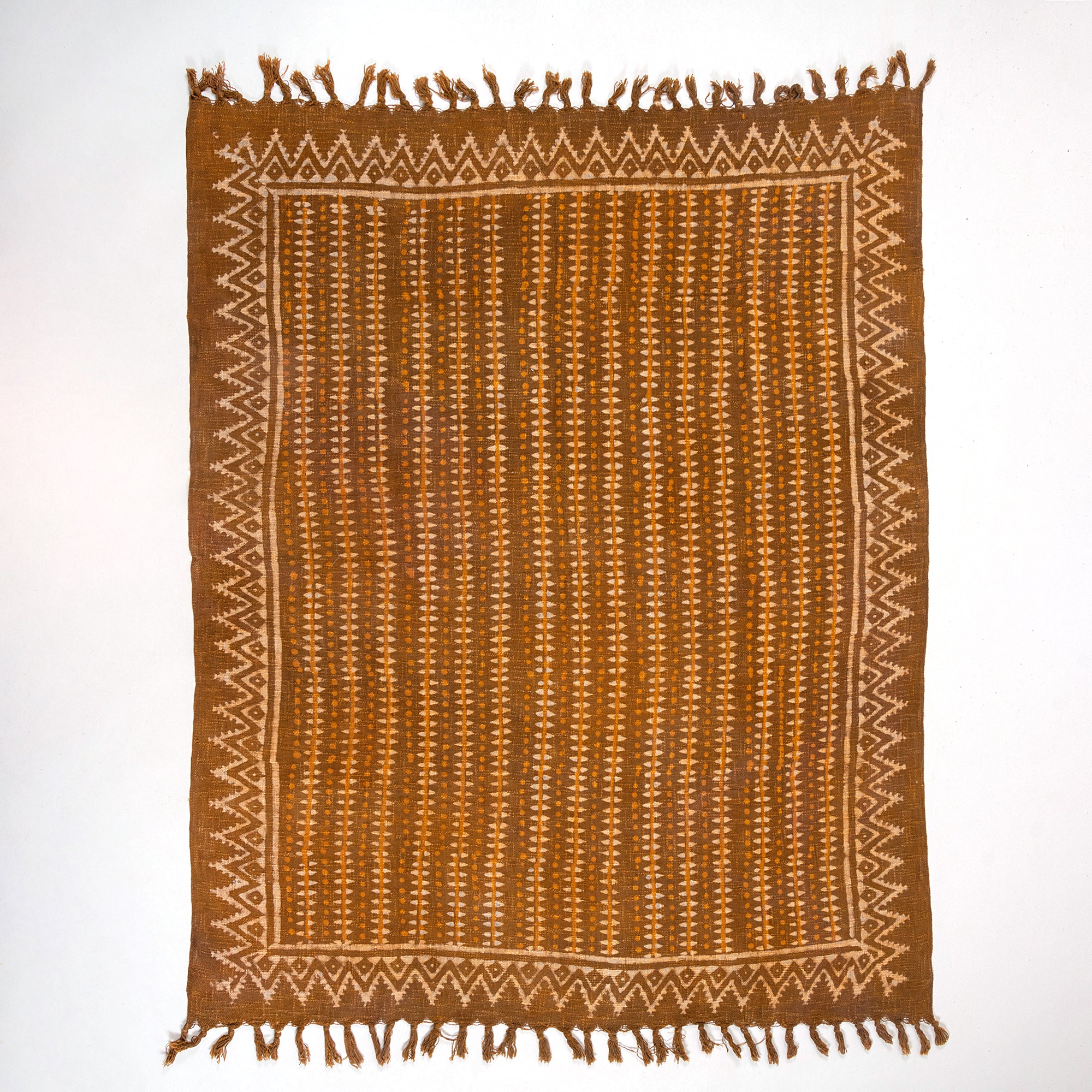 Mustard Yellow Stripes Pattern Soft Cotton Throw Blankets