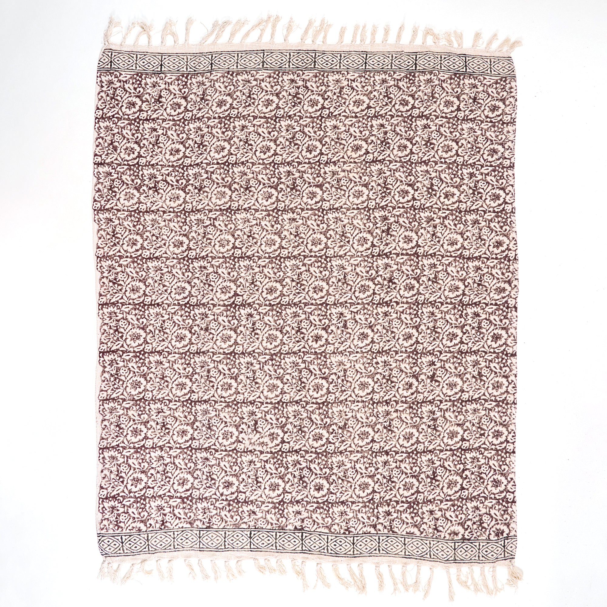 Multicolor Floral Pattern Soft Cotton Throw Blanket Online