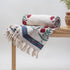 Newly Maroon Rose Floral Cotton Throw Blankets For Home Decor