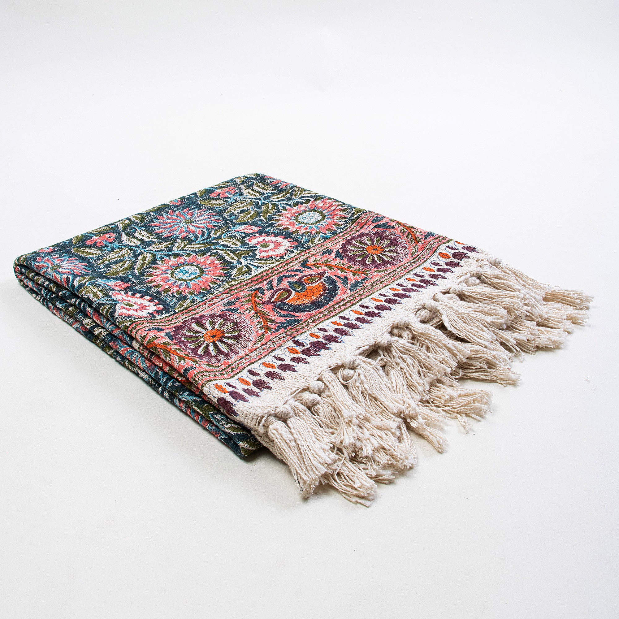 Handmade Sunflower Green Blankets Throw For Home Decor