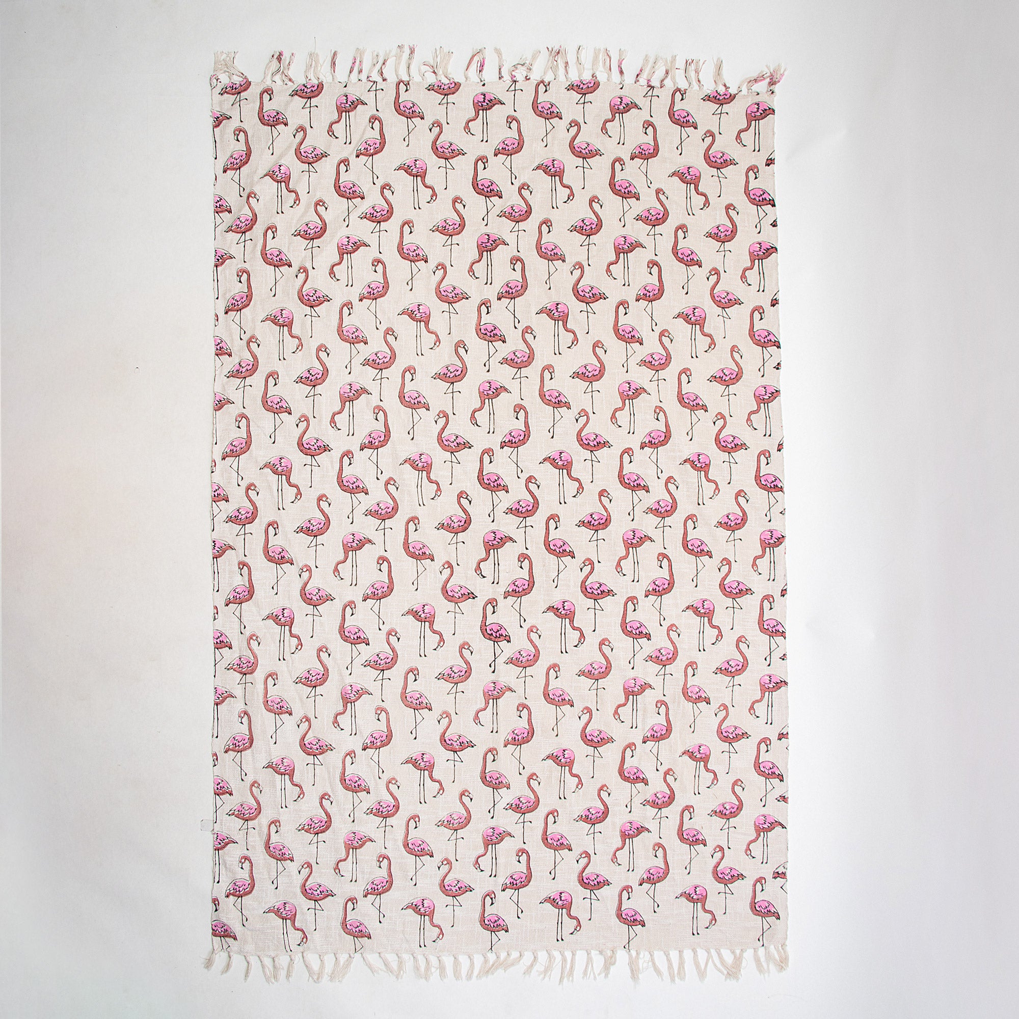 Indian Throw Blanket Pink Herons Birds Print Online