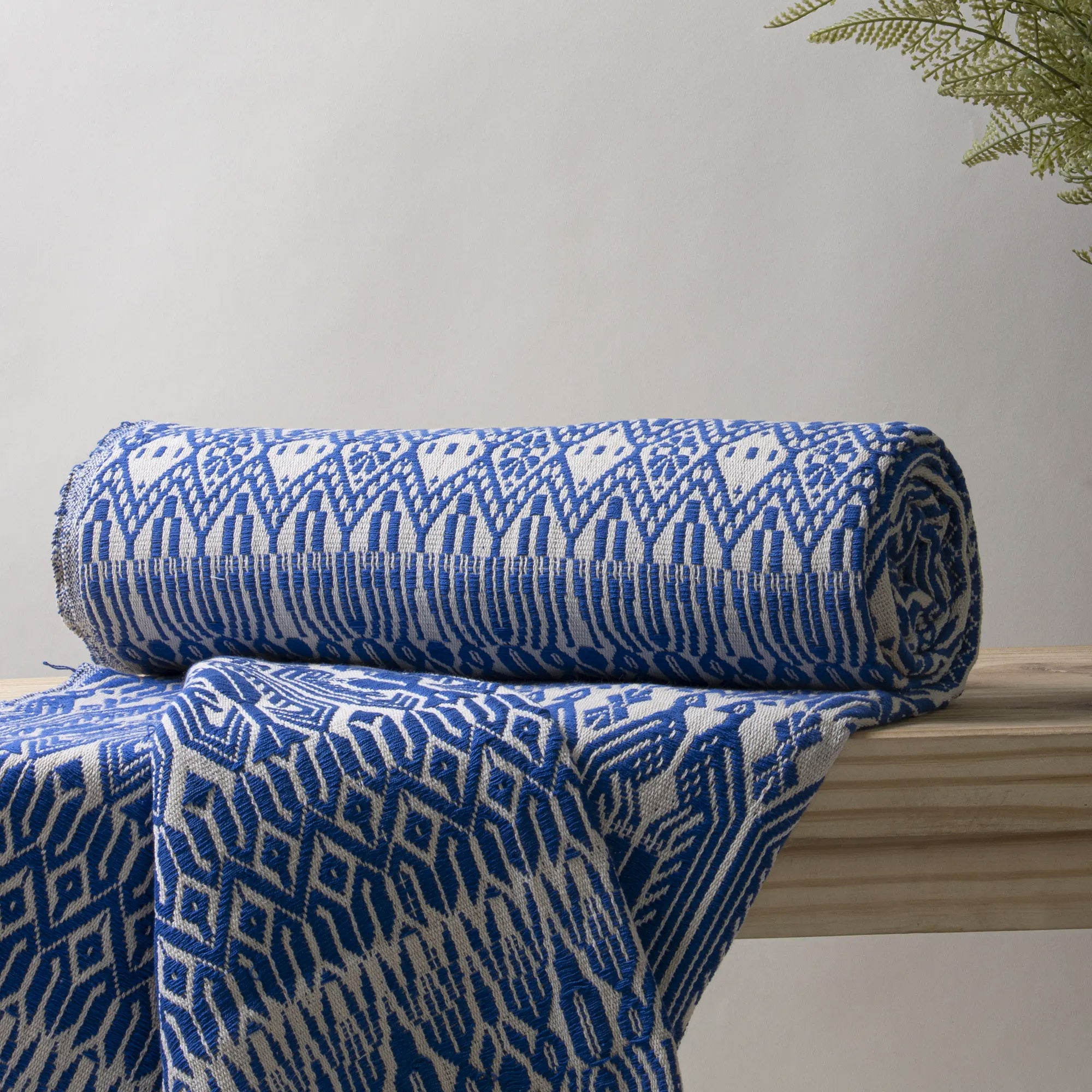 Cotton woven handmade Boho tasseled throw
