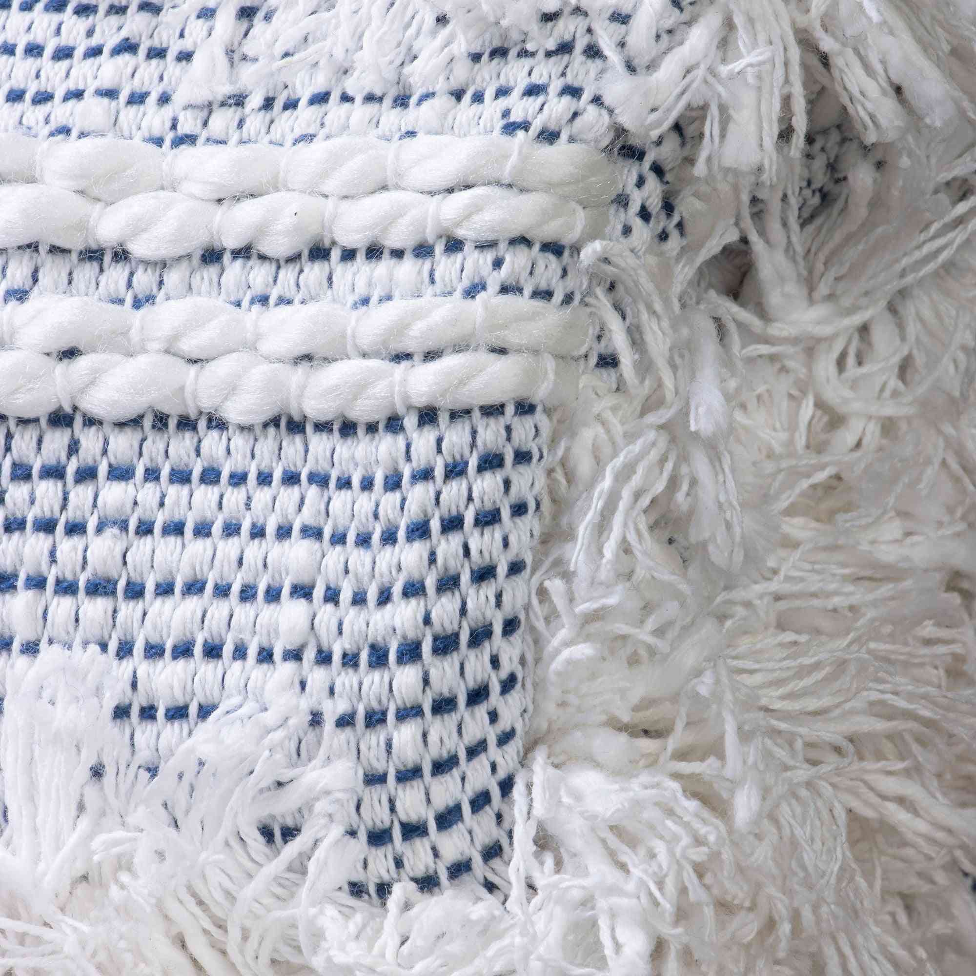 Sofa Cotton Hand Knit Throw Blankets Online