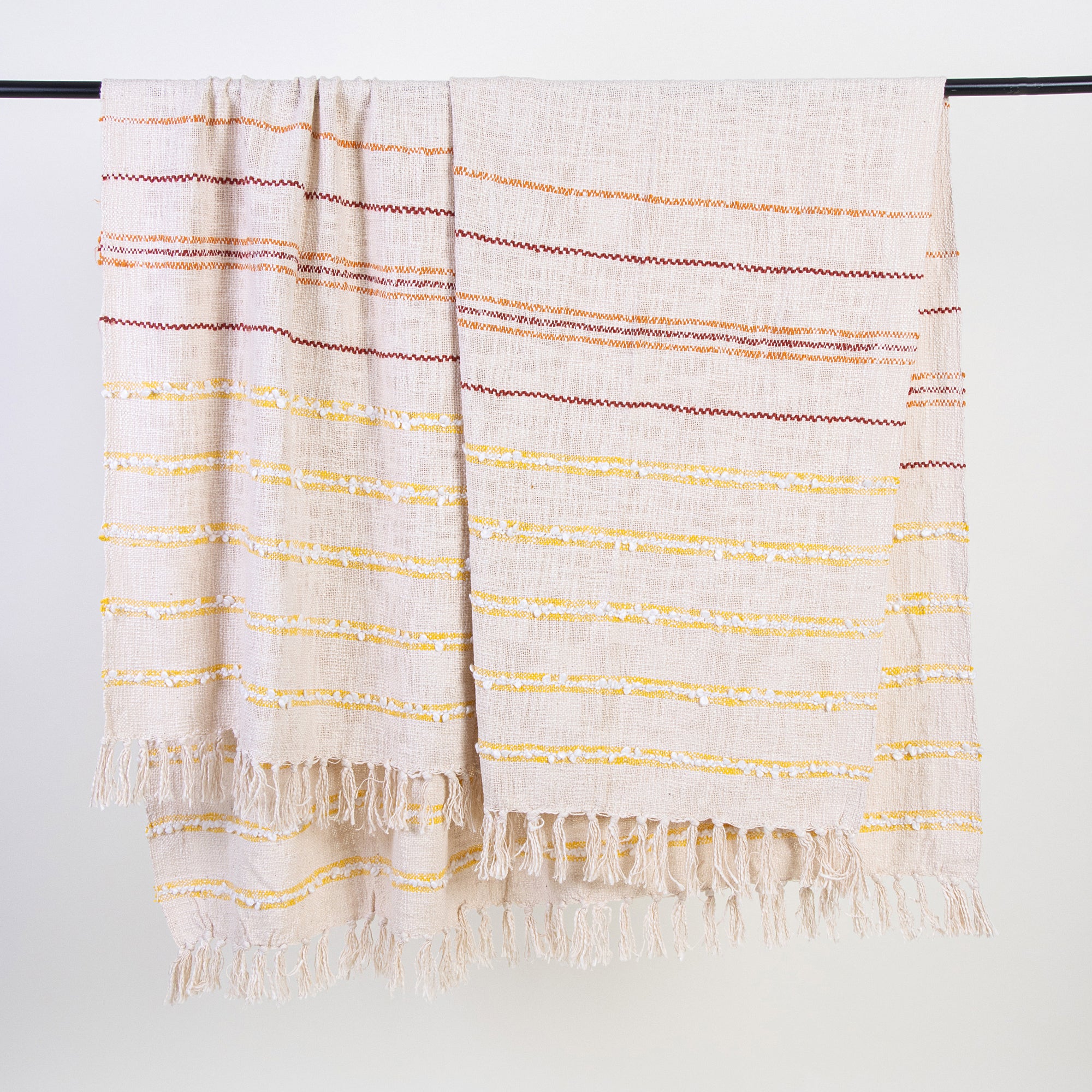 Multicolor Soft and durable Cotton Sofa Throw For Home Decor
