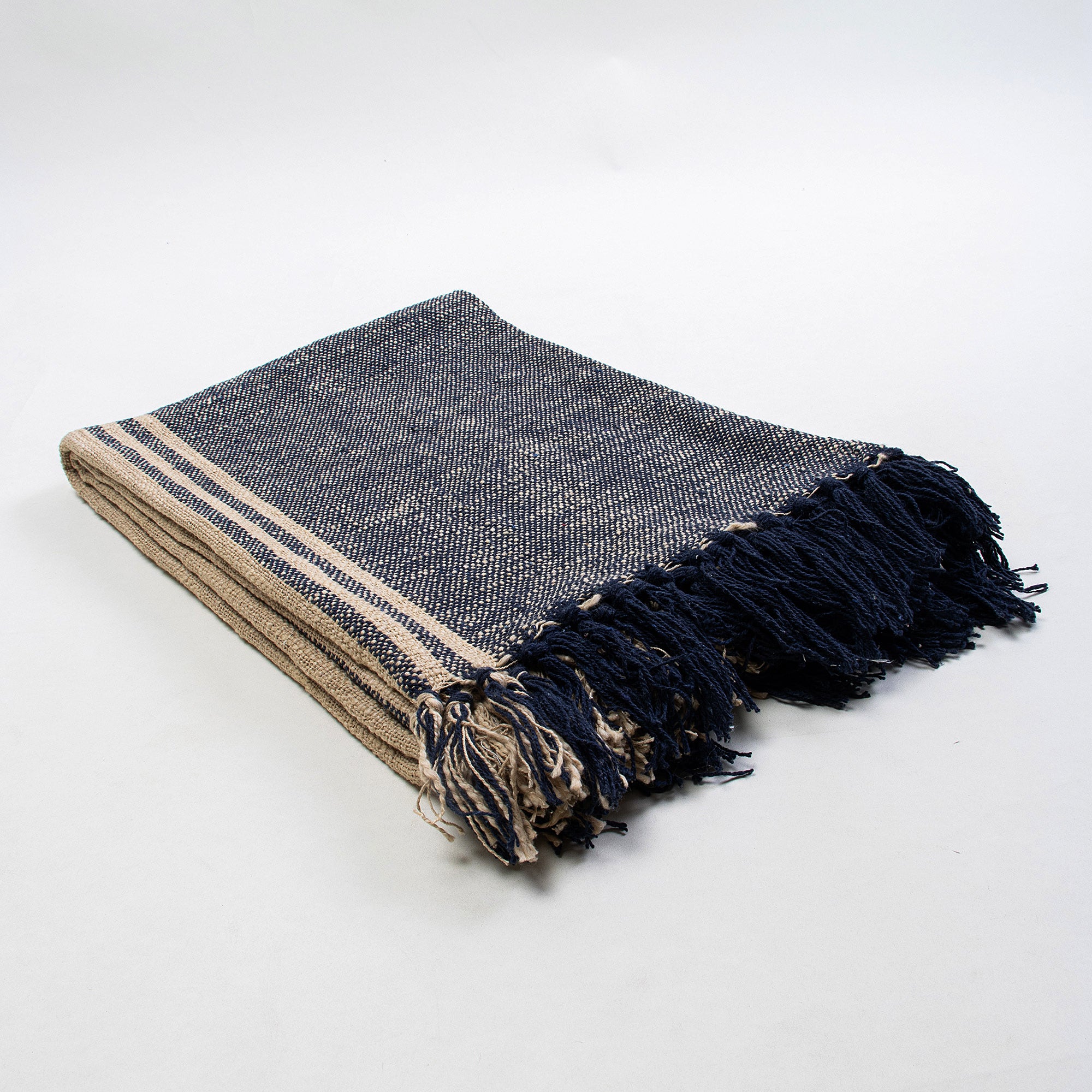 Black Soft Cotton Sofa Tufted Throw for Home Decor