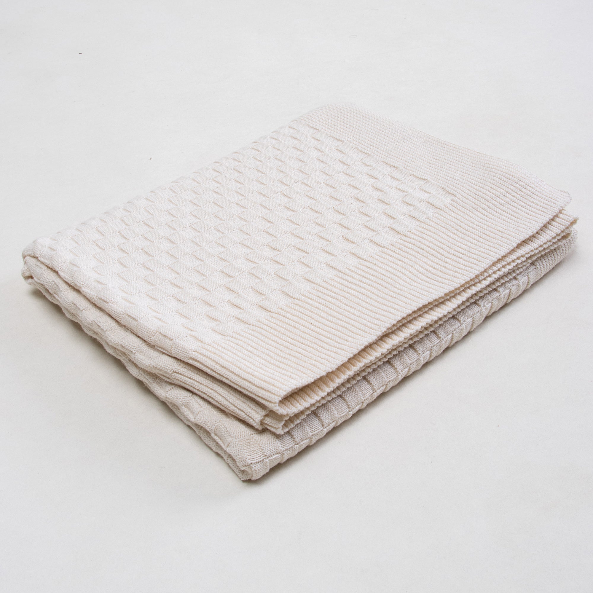 Cream Color Natural Cotton Throw for Decor Couch