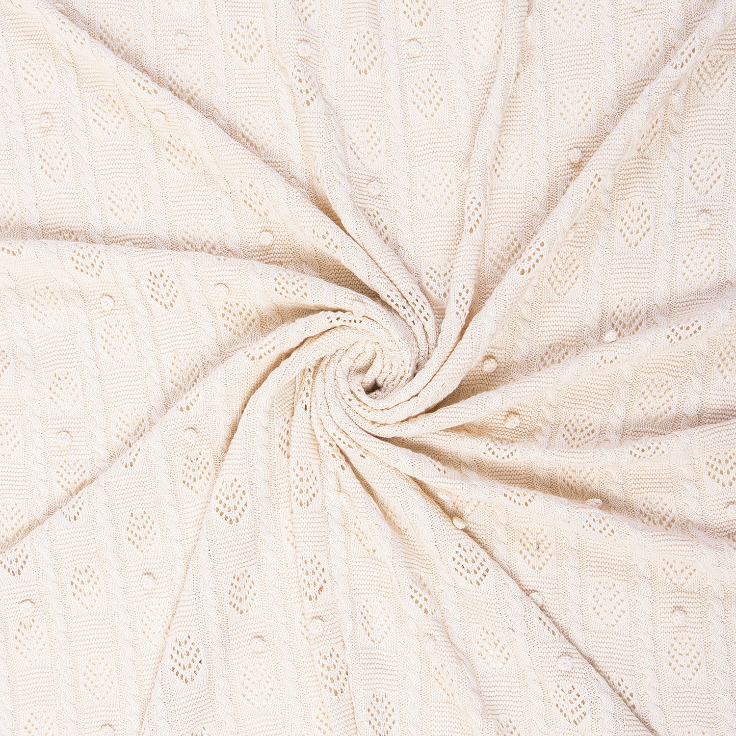 Handmade Soft Cotton Knitted Boho Throw Blanket
