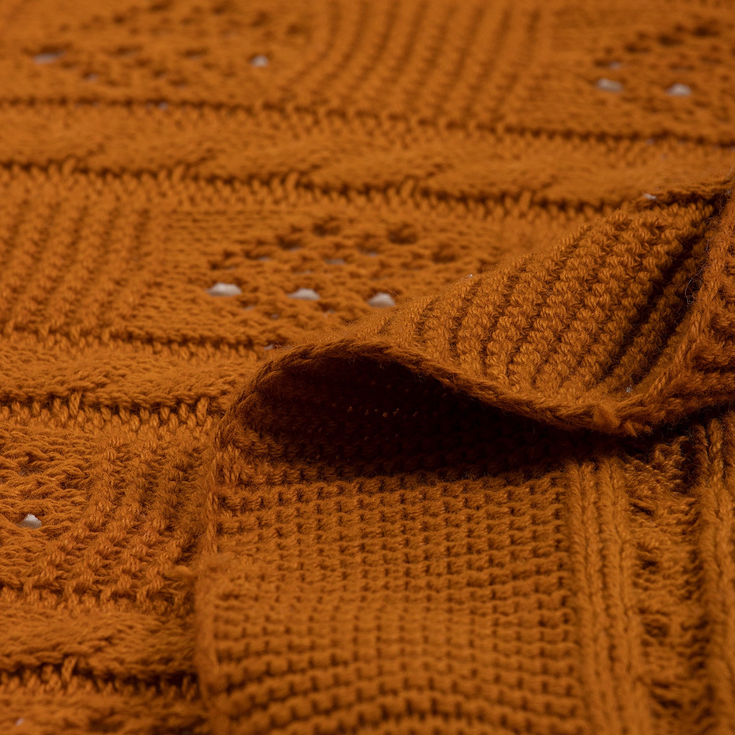 Best Organic Cotton Knitted Throw Blanket