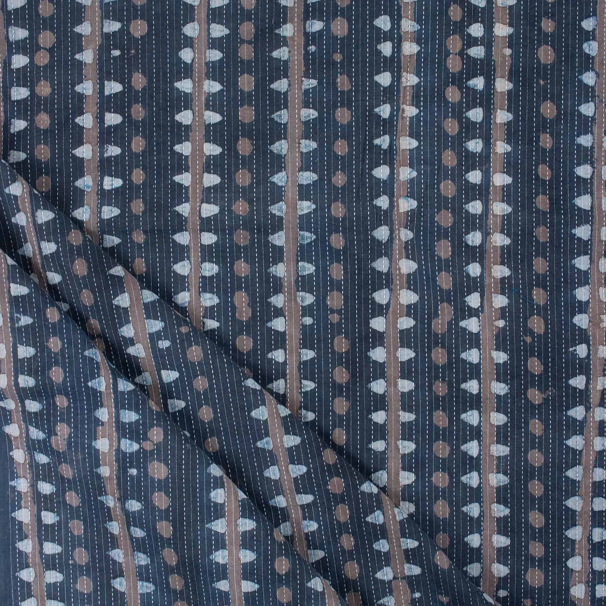 Ikaat Print Cotton Kantha Fabric Textile in India