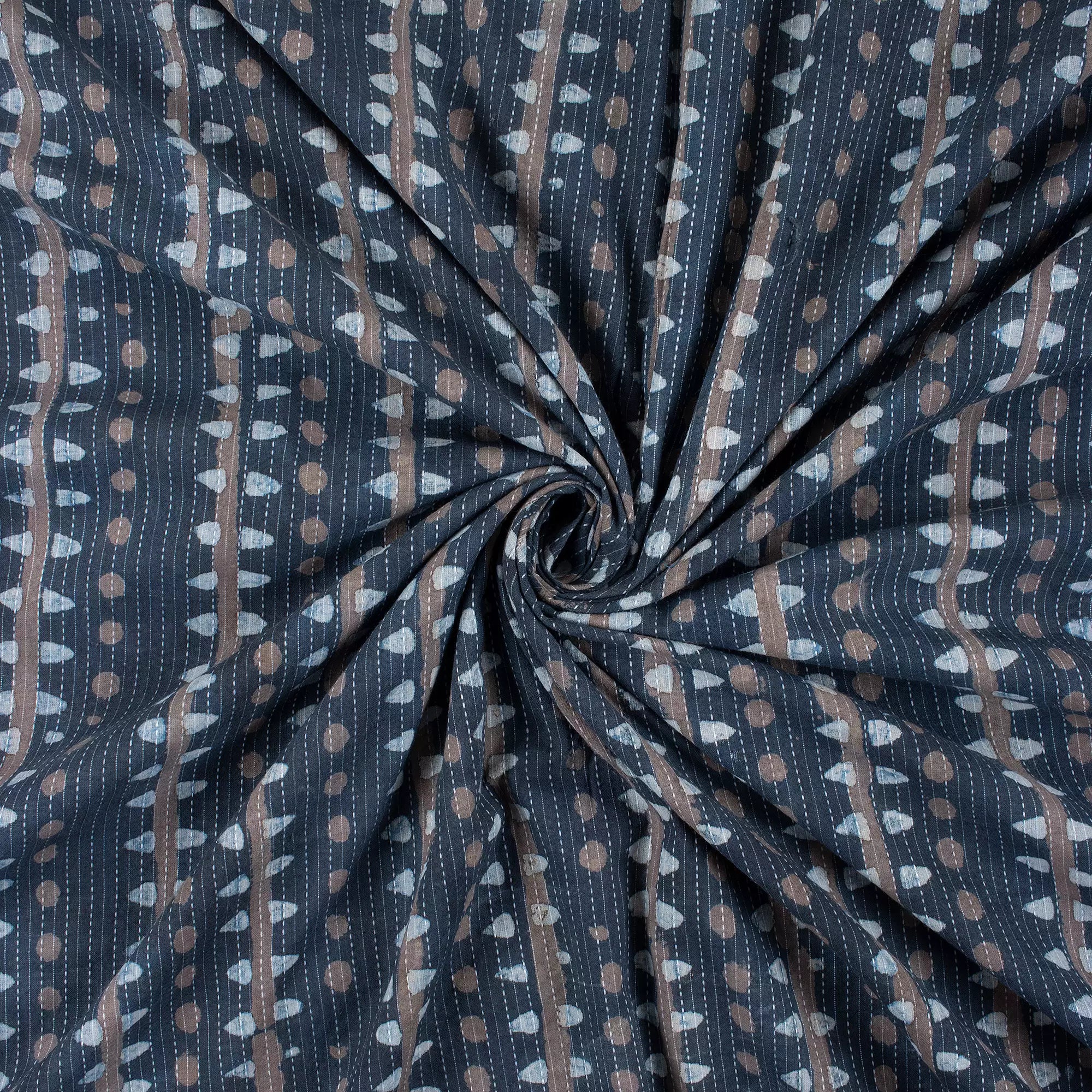 Ikaat Print Cotton Kantha Fabric Textile in India