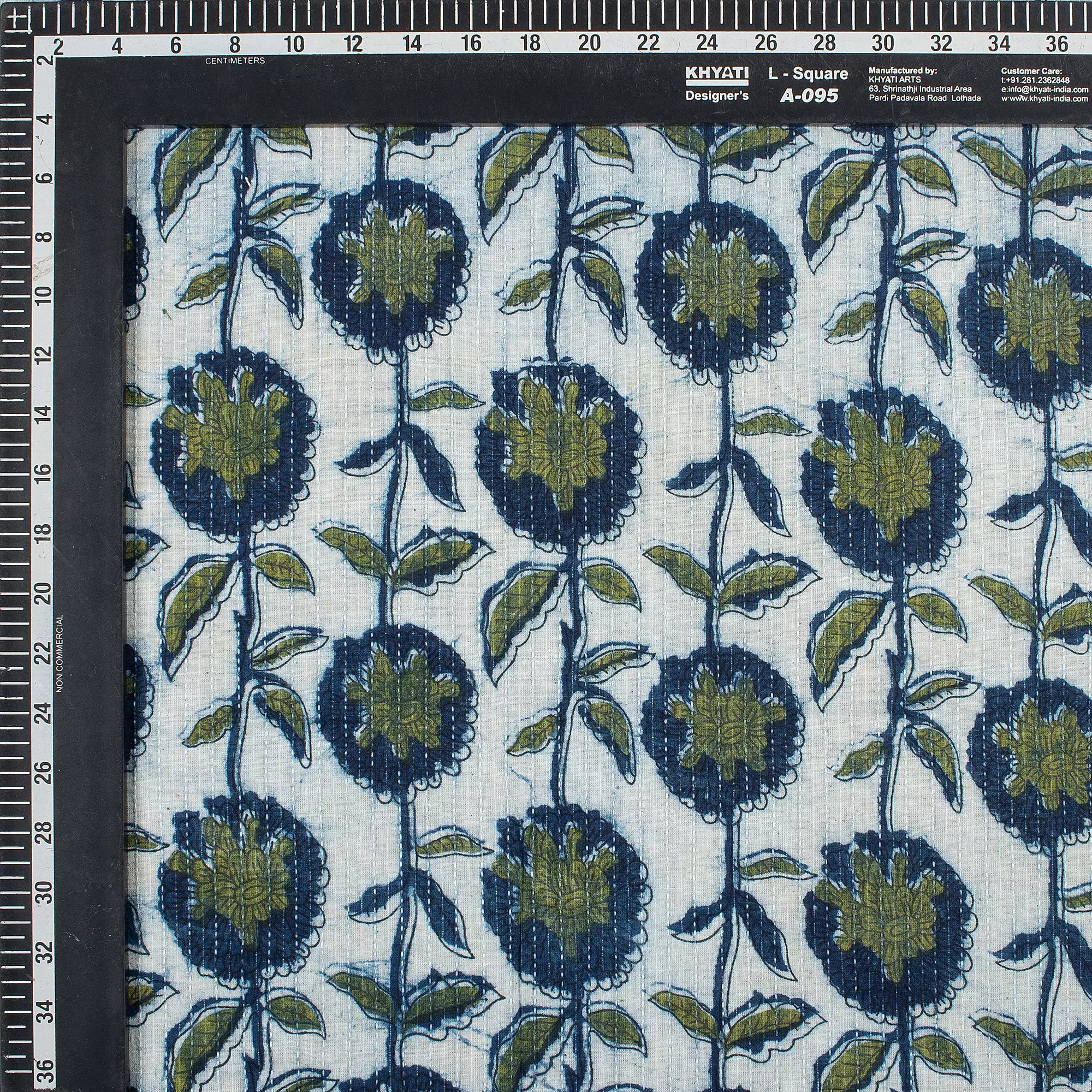 Pure Cotton Kantha Mud Resist Cotton Fabric