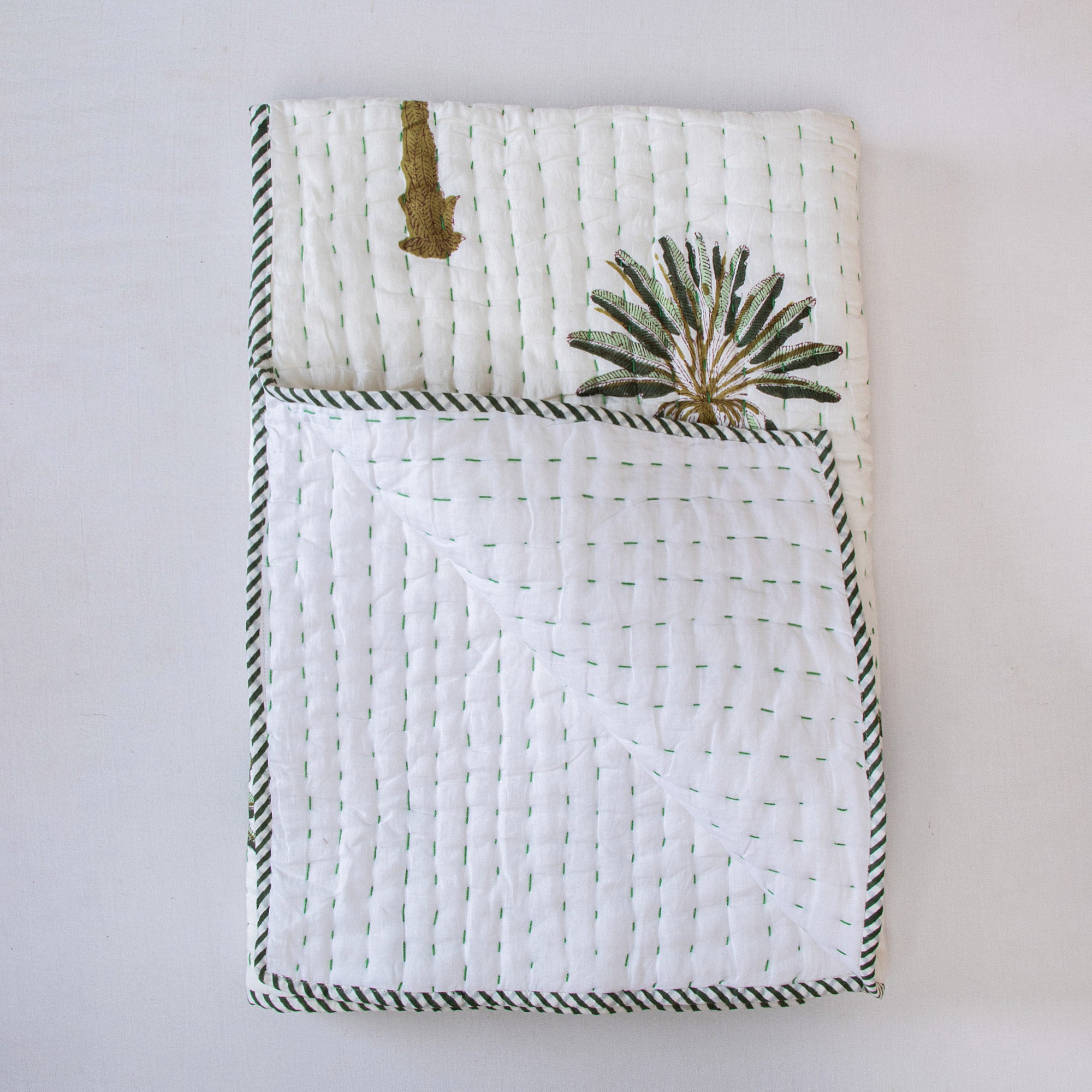 Soft Kantha Cotton Muslin Baby Blankets