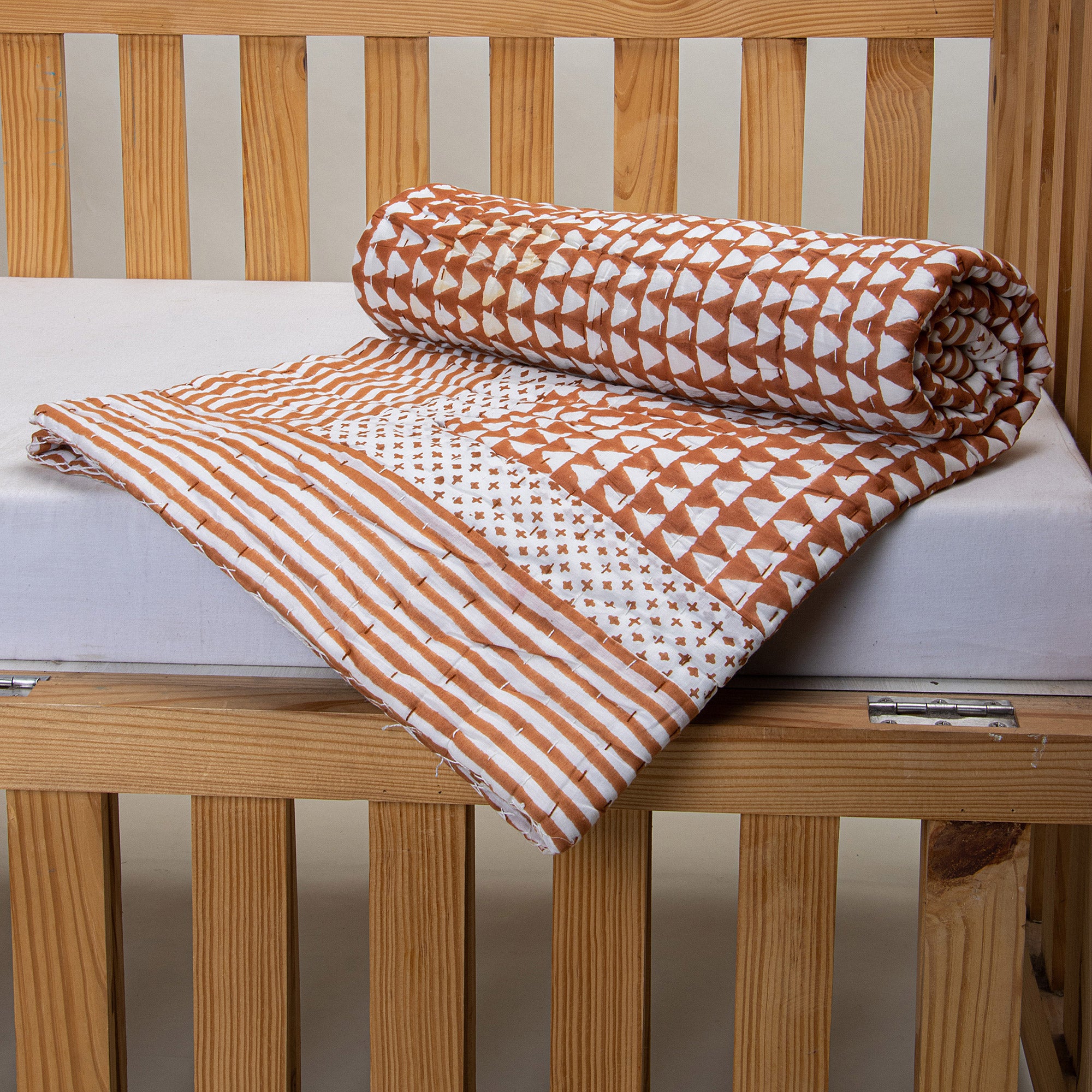 Geometrical Print Soft Newborn Baby Winter Blankets