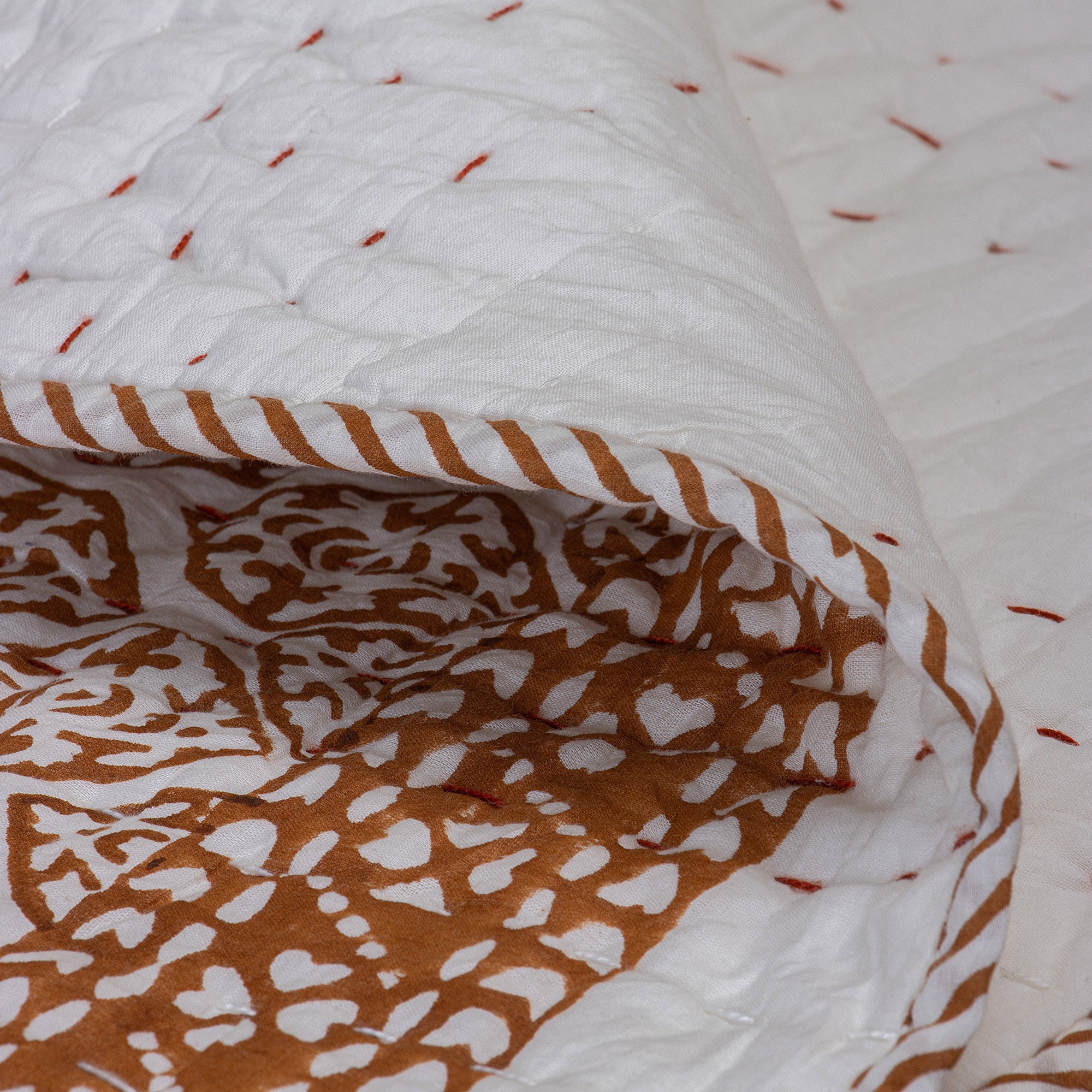 Brown Paisley Design Soft Cotton Kids Quilts