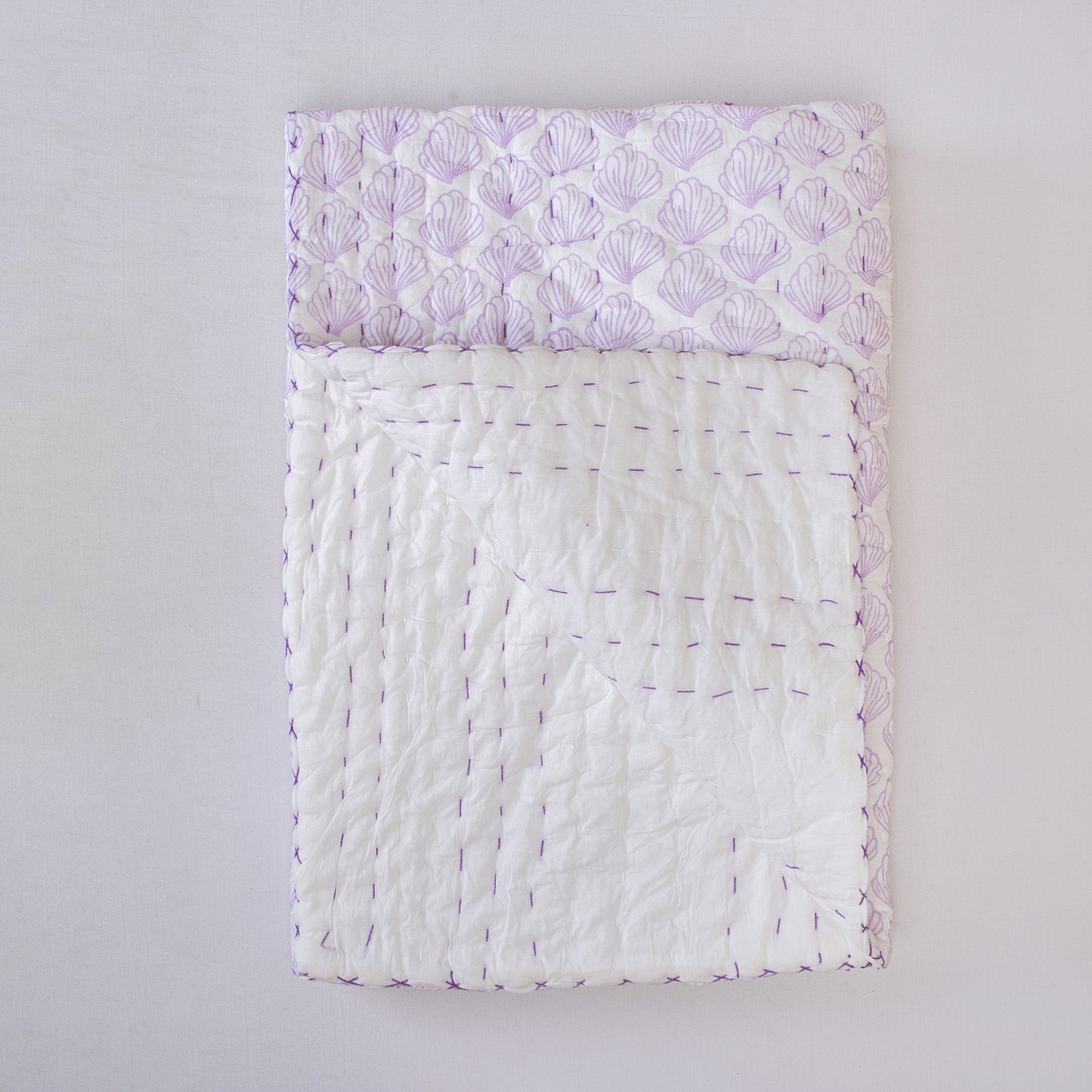Purple Print Soft Baby Blankets for Winter