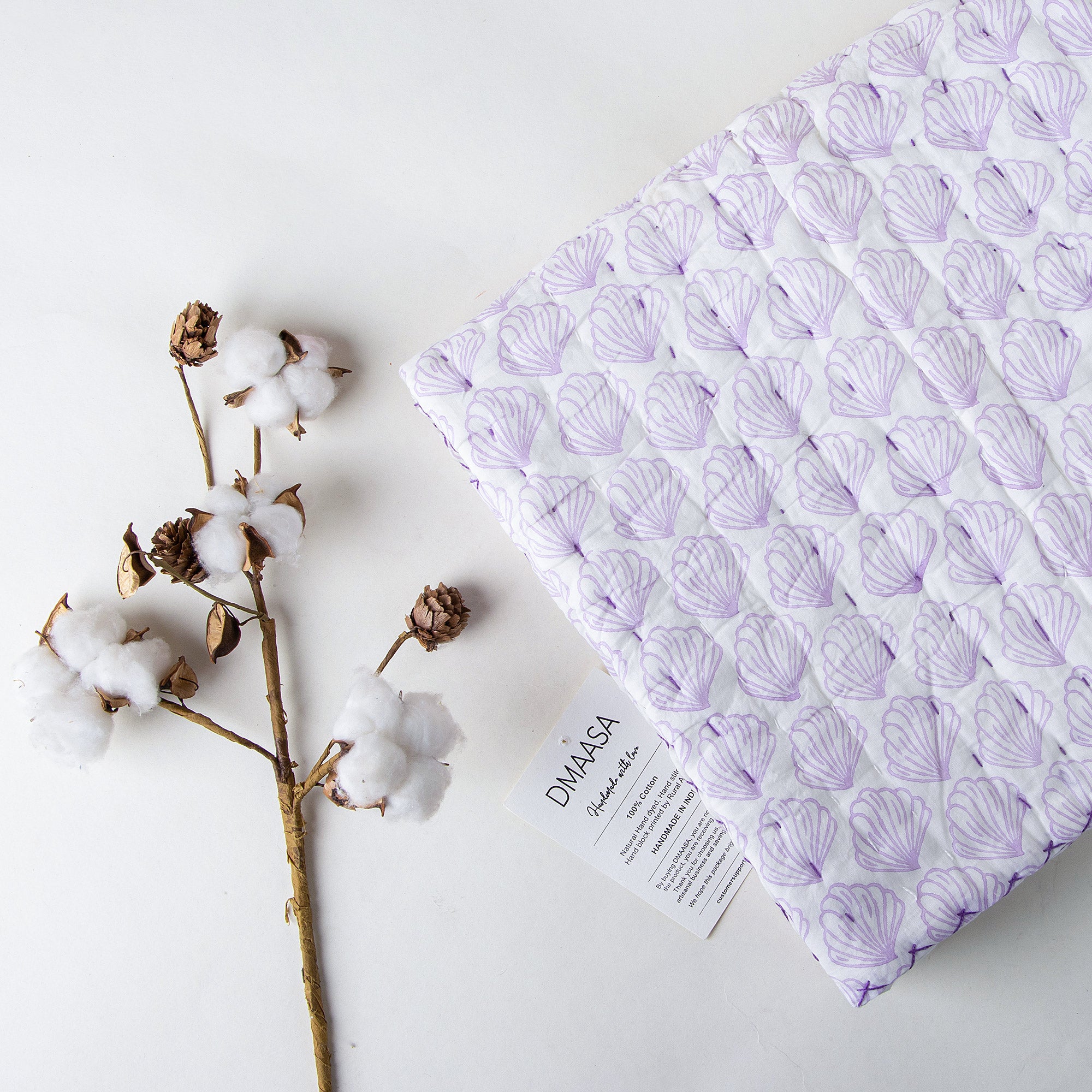 Purple Print Soft Baby Blankets for Winter