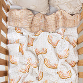 Rainbow Print Soft Cotton Muslin Baby Blankets