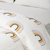 Pure Cotton Rajai Blanket Yellow Sunrise Printed
