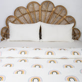 Pure Cotton Rajai Blanket Yellow Sunrise Printed