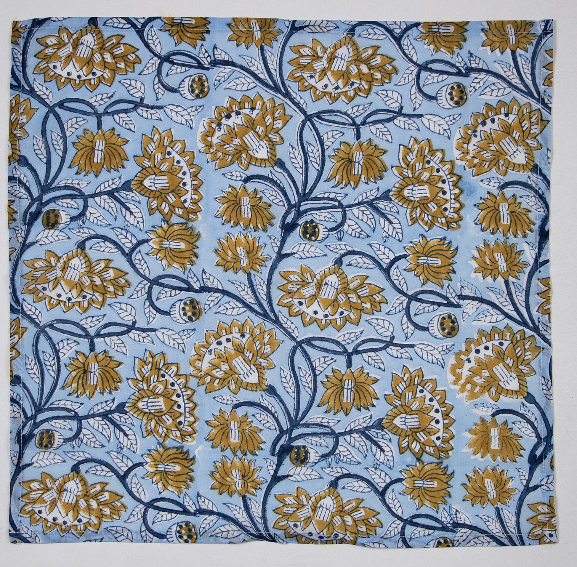 Natural Block Soft Cotton Printed Napkins