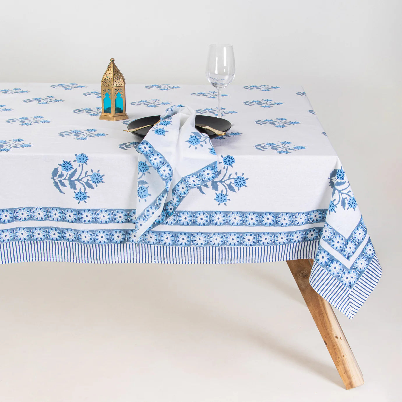 Indian Hand Block Print Dining Table Cover