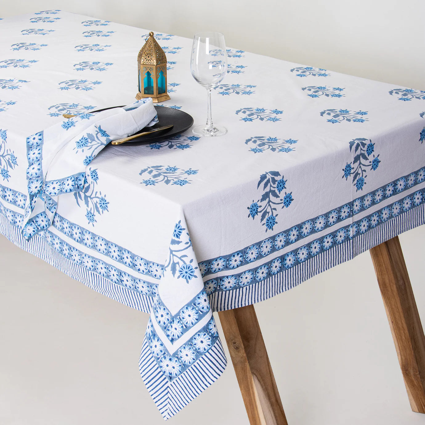 Indian Hand Block Print Dining Table Cover
