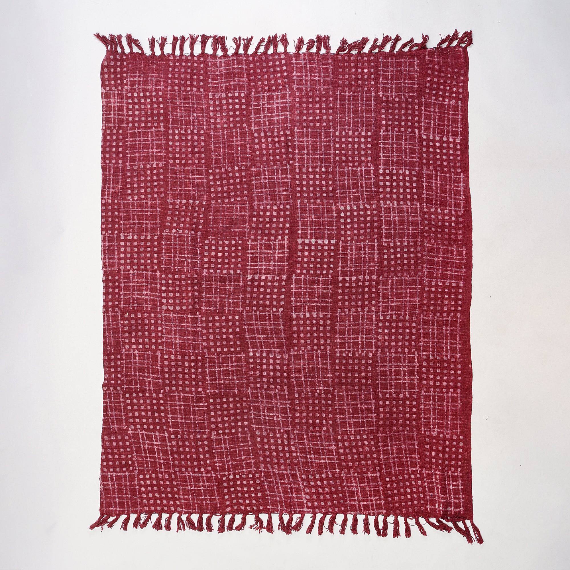New Maroon Color Soft Cotton Cozy Throws Blankets For Home Decor
