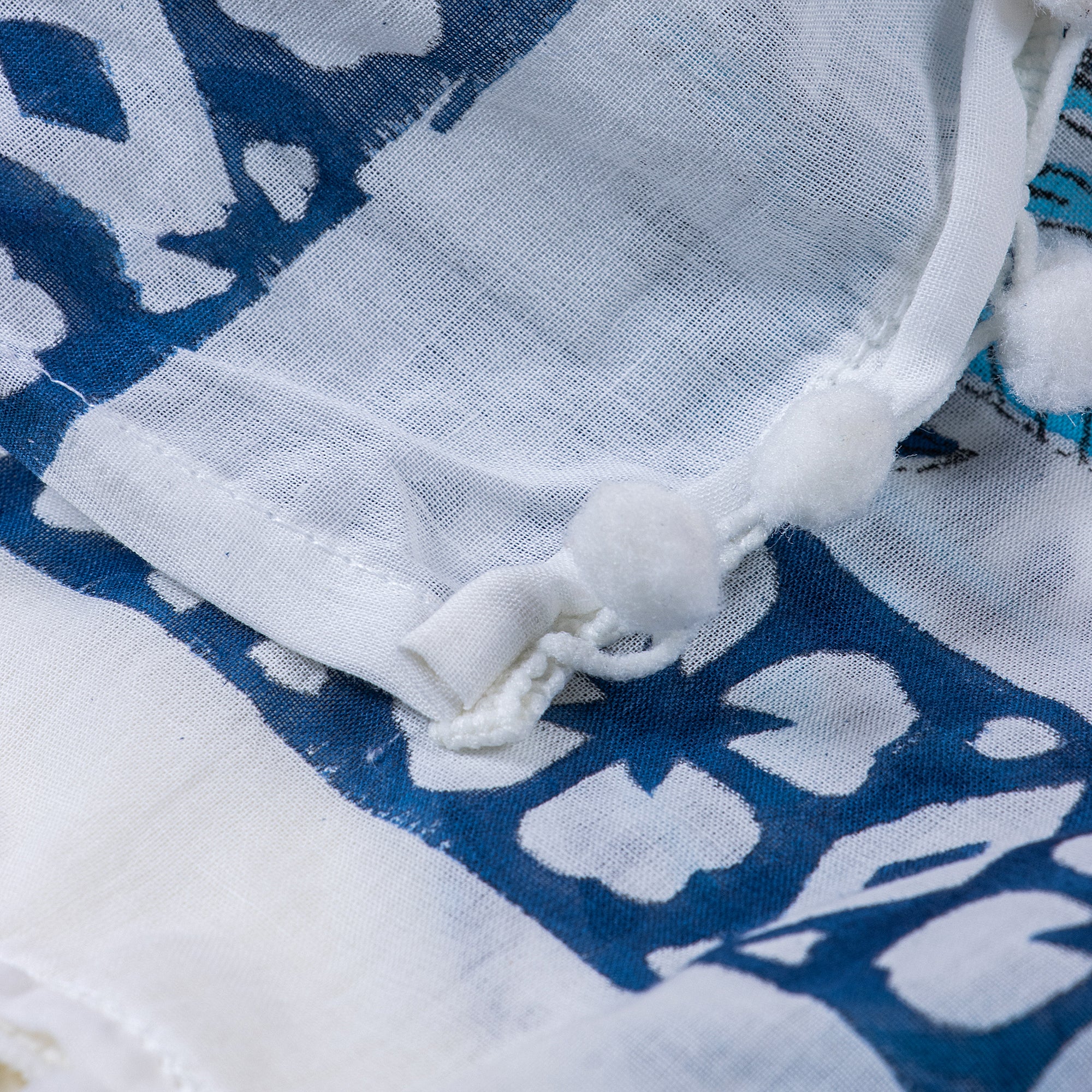 Brown Hand Block Print Cotton Plain Stoles