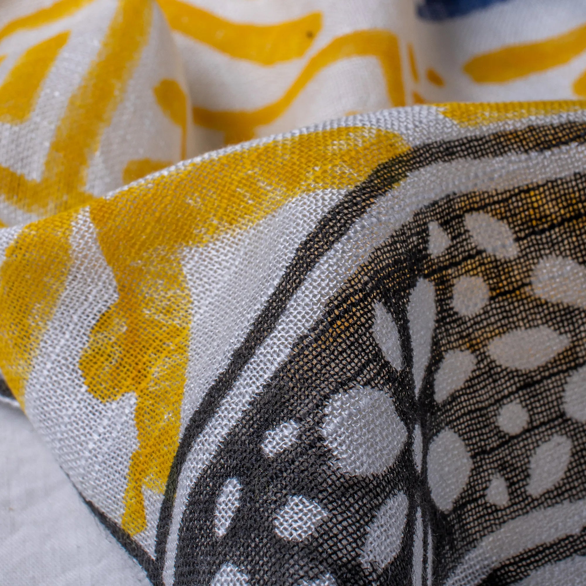 Azure Hand Painted Stoles and Cotton Scarf