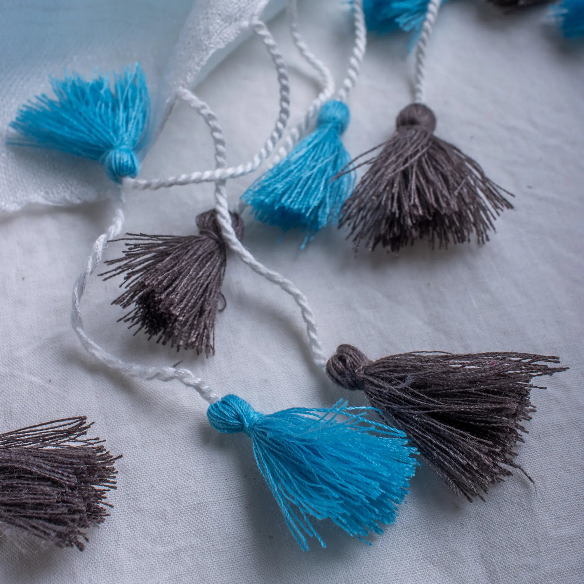 Smokey Blue Printed Fancy Stoles for Ladies