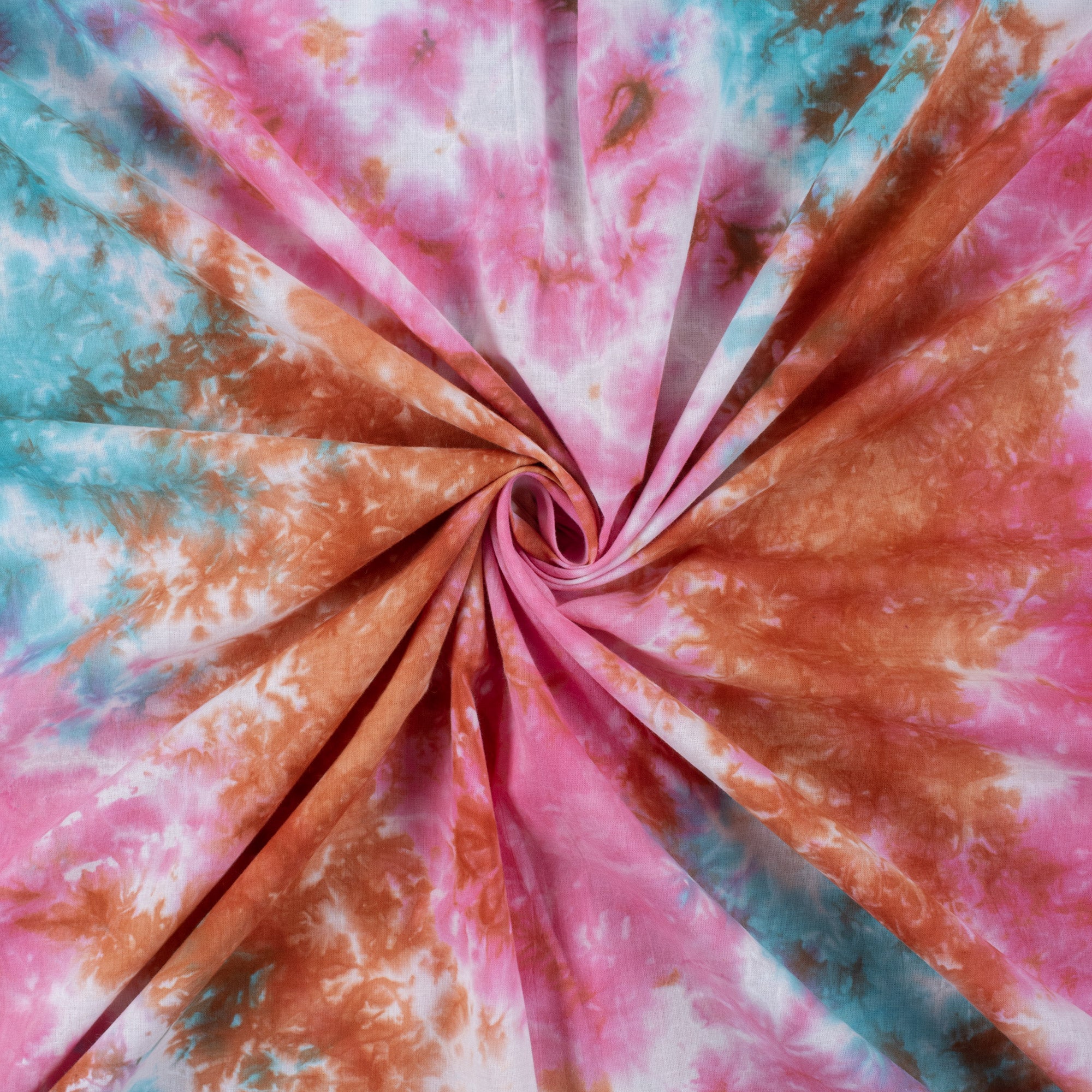 Hand dyed Organic Cotton Tie Dye Fabric