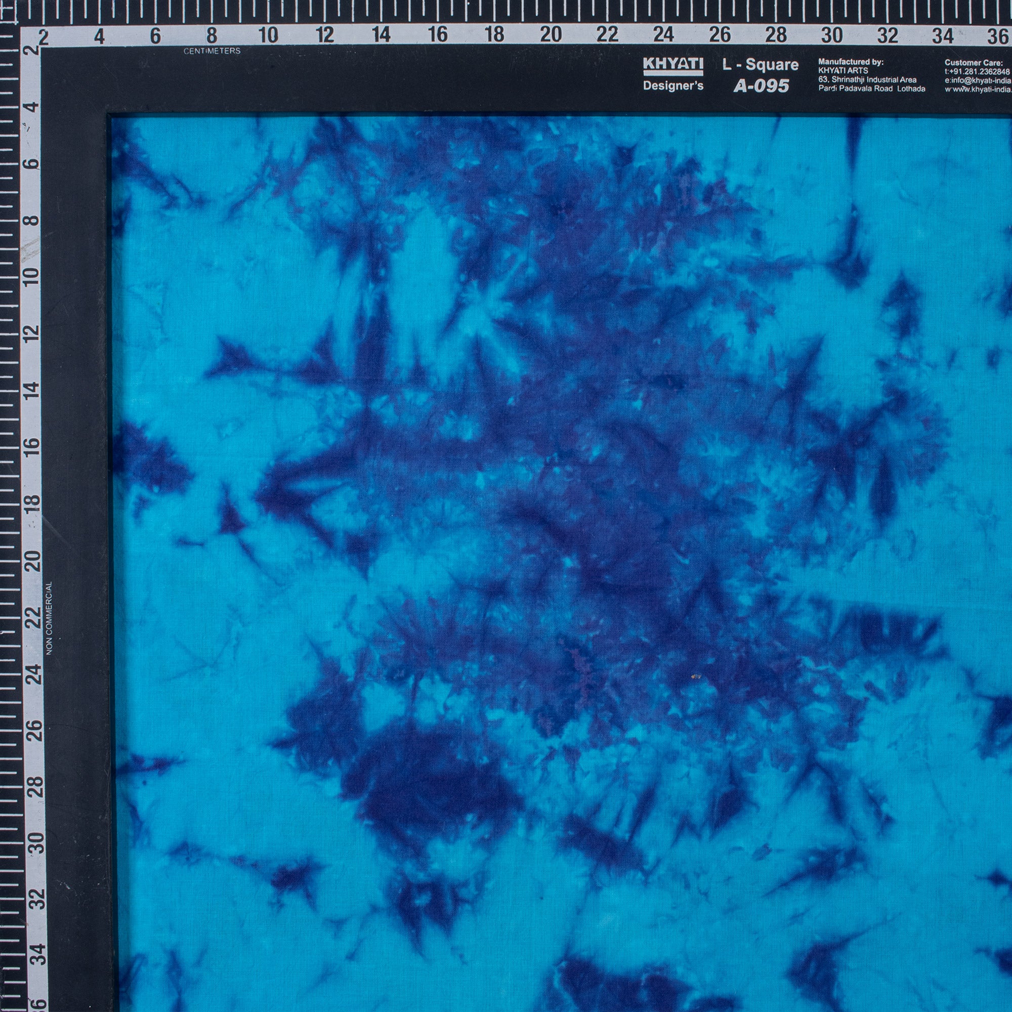 Handmade Dark Blue Tie Dye Shibori Fabric