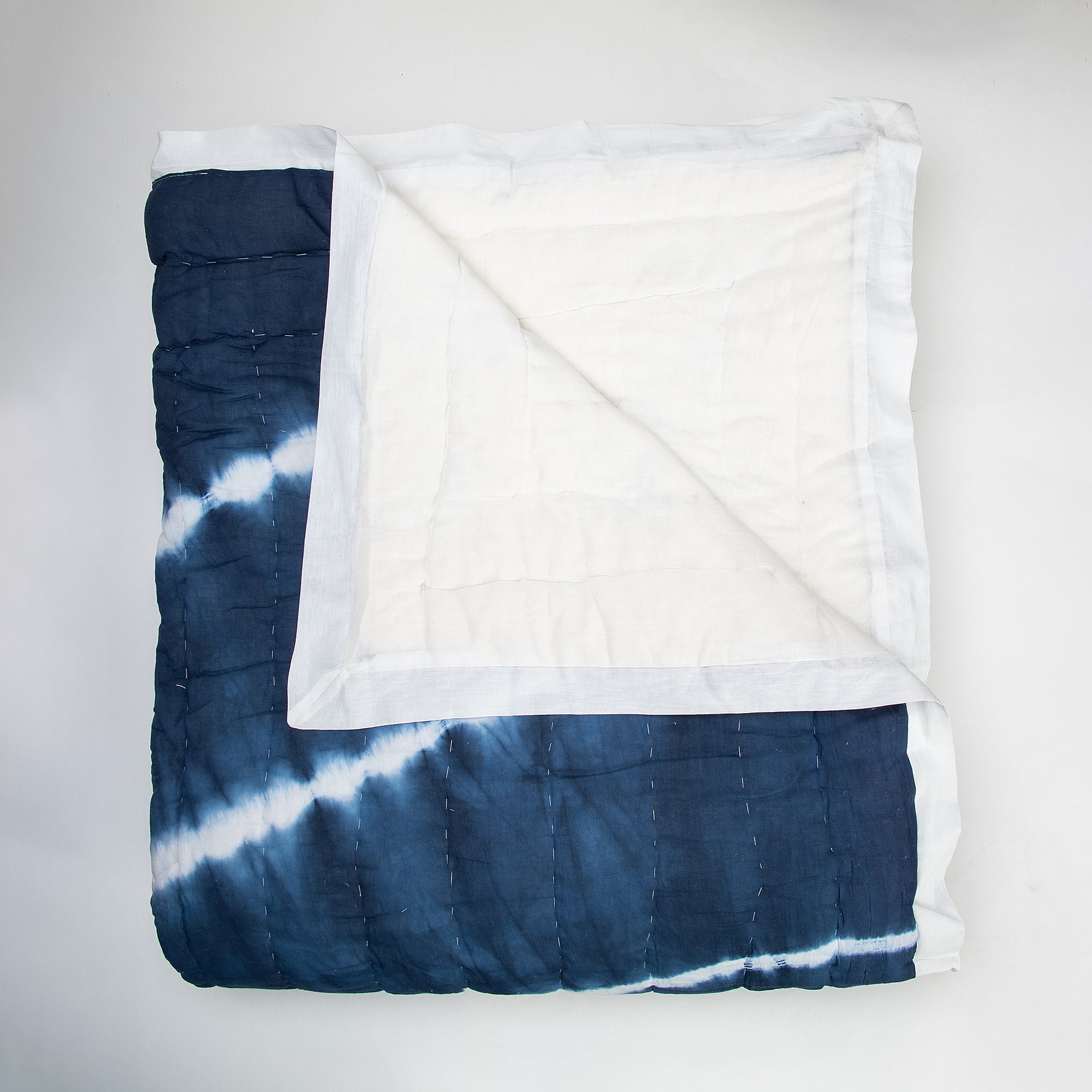 Blue Tie Dye Jaipuri Razai for Heavy Winter