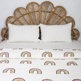 Rainbow Hand Block Printed Cotton Machine Quilts