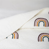 Rainbow Hand Block Printed Cotton Machine Quilts