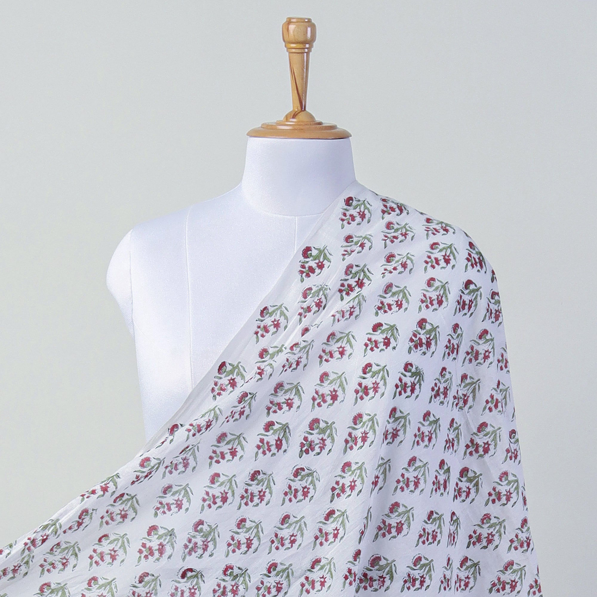 Red Floral Handmade Cotton Beach Sarong