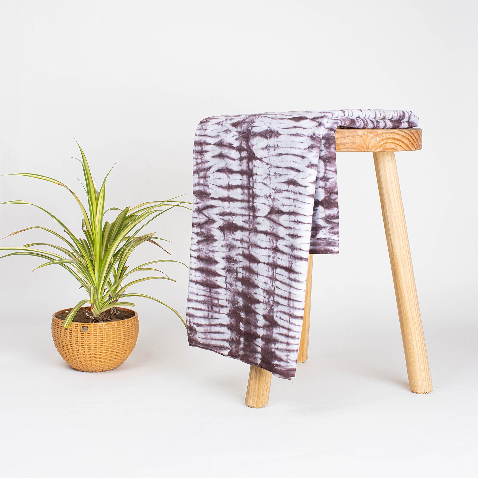 Red Tie Dye Shibori Cotton Fabric