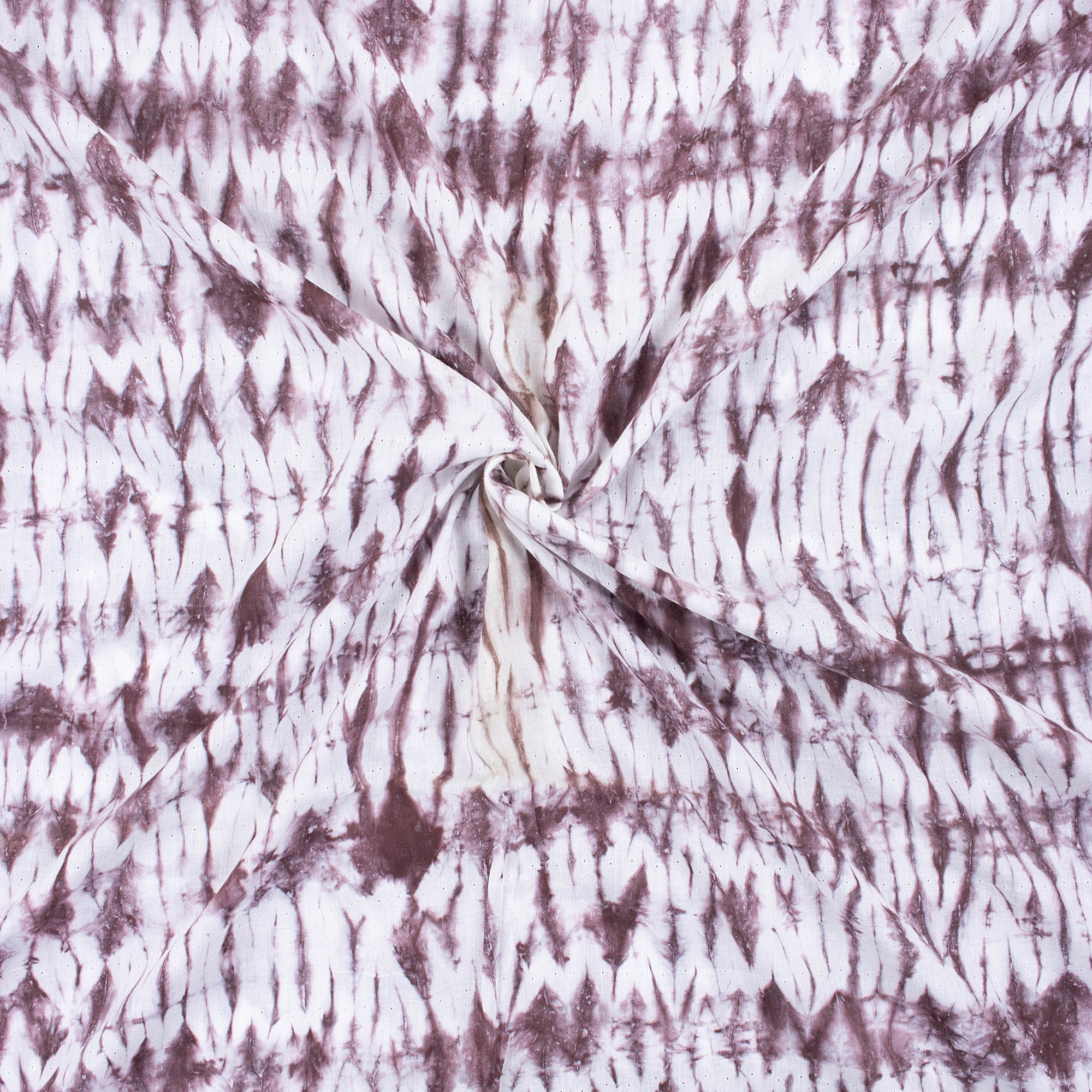 Red Tie Dye Shibori Cotton Fabric