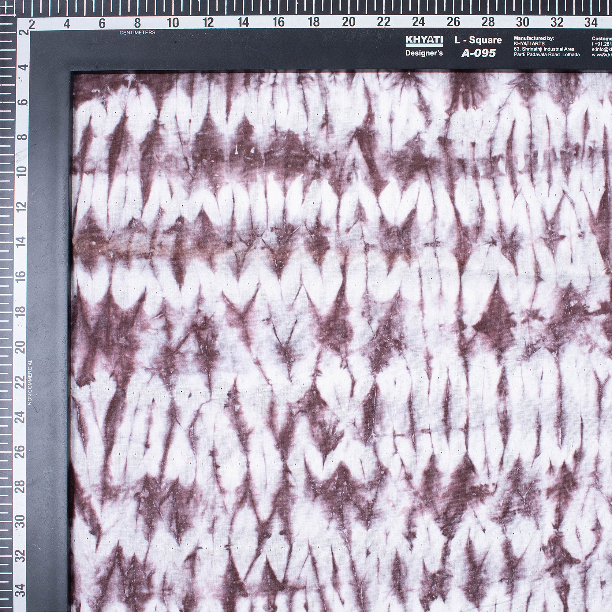 Red Tie Dye Shibori Cotton Fabric