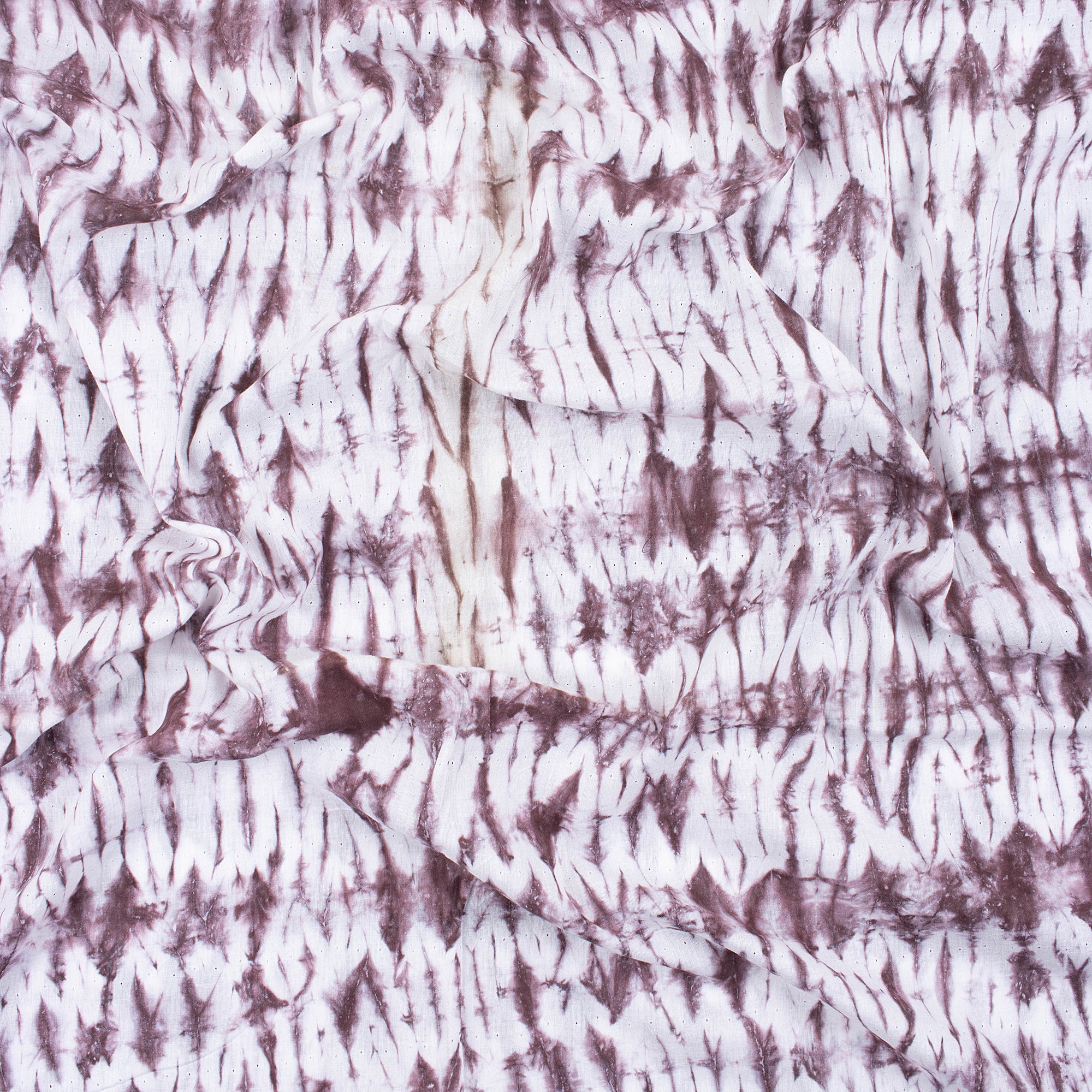 Red Tie Dye Shibori Cotton Fabric