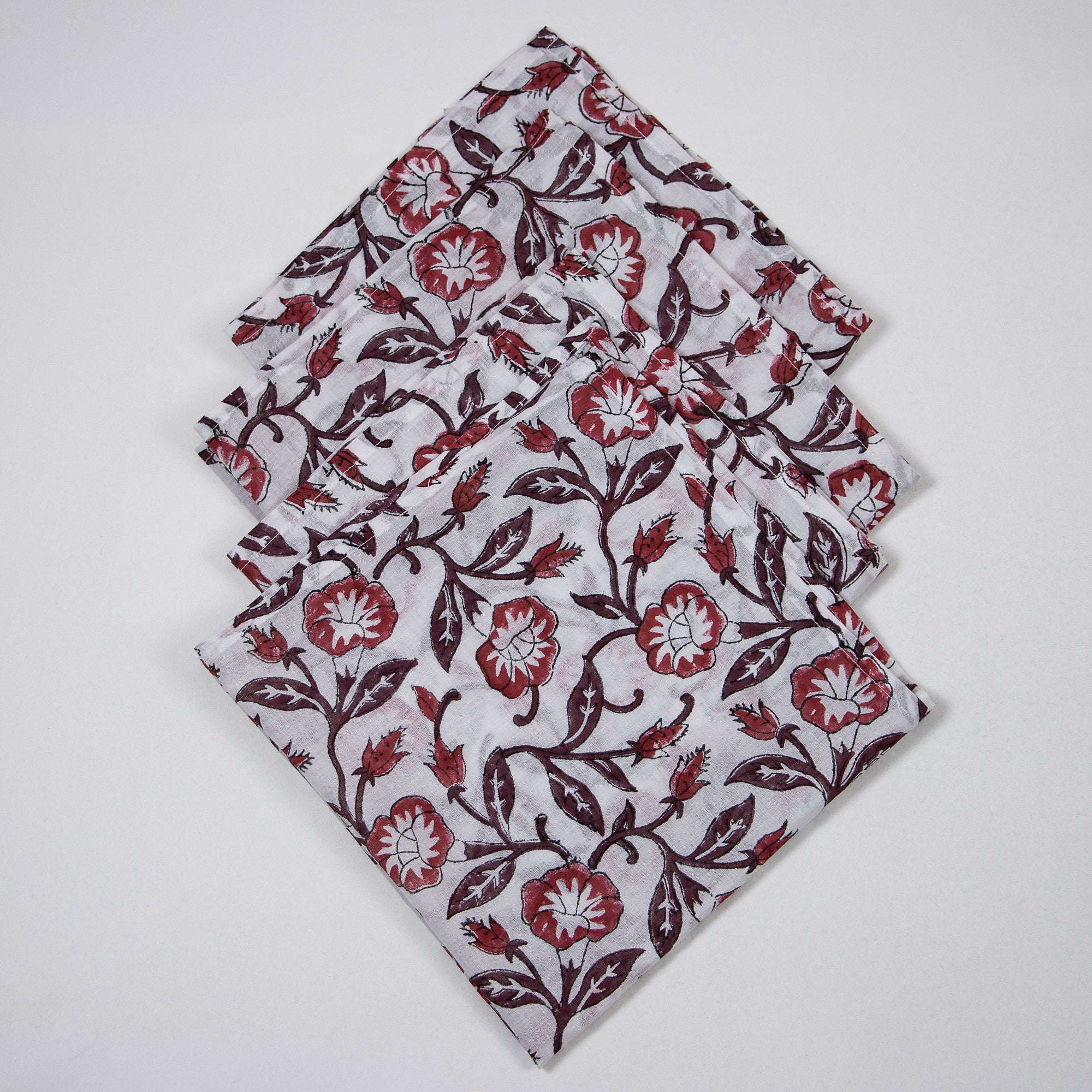Reusable Cotton Hand Block Printed Napkin Online